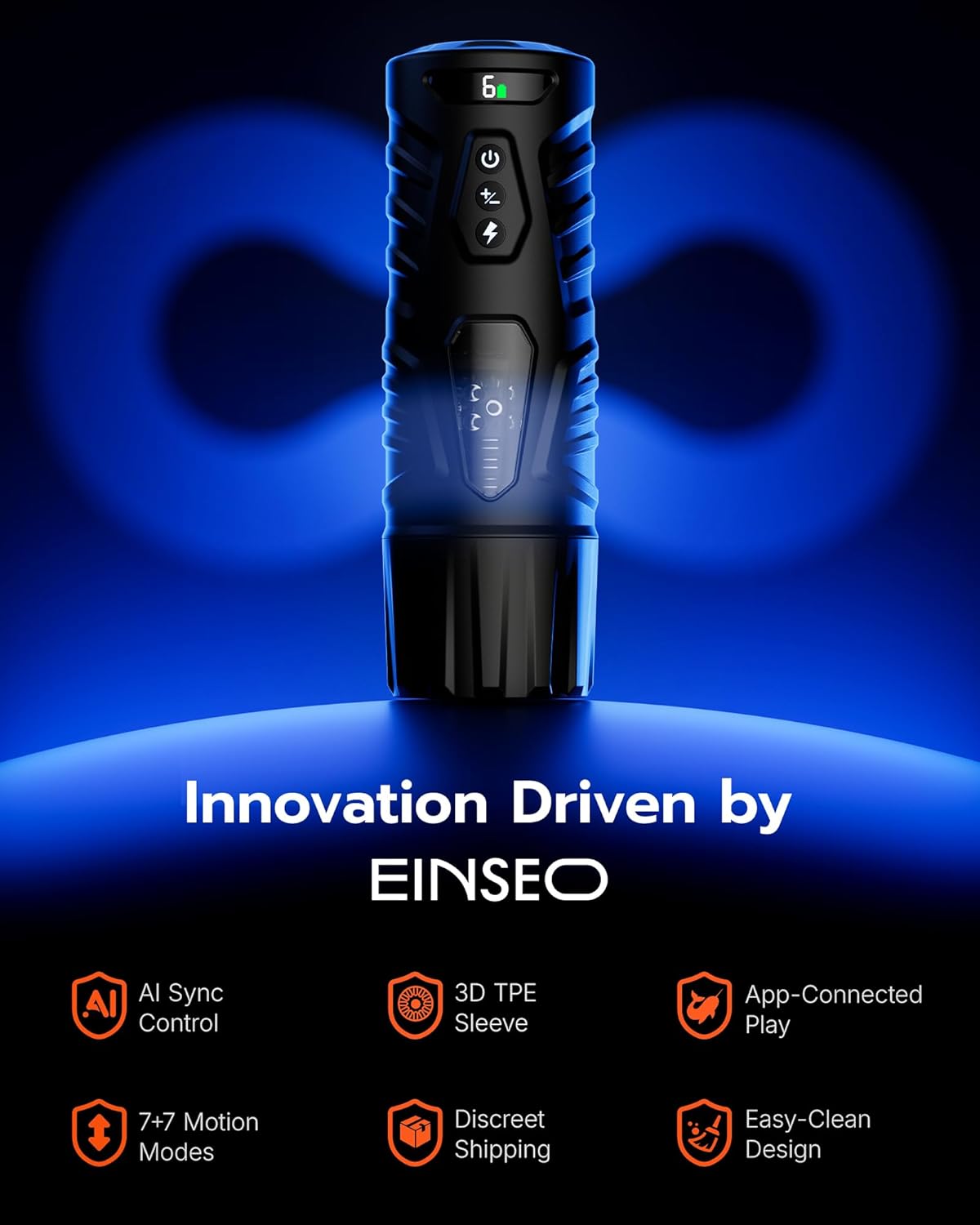 EINSEO AI Sync Male Masturbator 7 Thrusting Rotating Modes