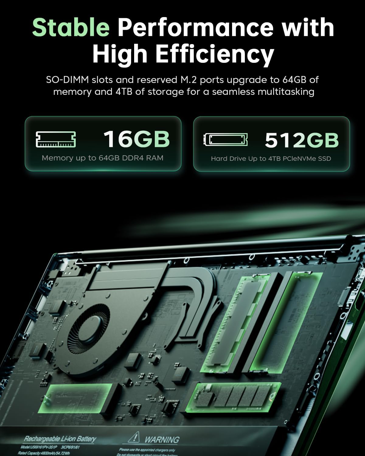 KAIGERR LX15PRO 15.6in Laptop AMD Ryzen 7 5700U 16GB RAM
