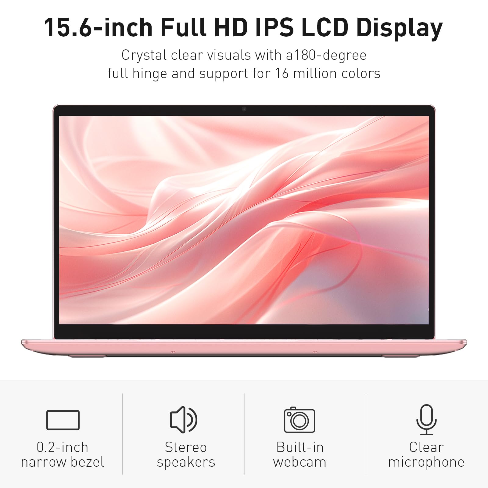 Auusda Business Laptop Computer for Work, Notebook PC for College Students, FHD Display, 4-Core Processor, Backlit Keyboard, Fingerprint ID, Up to 10TB Storage