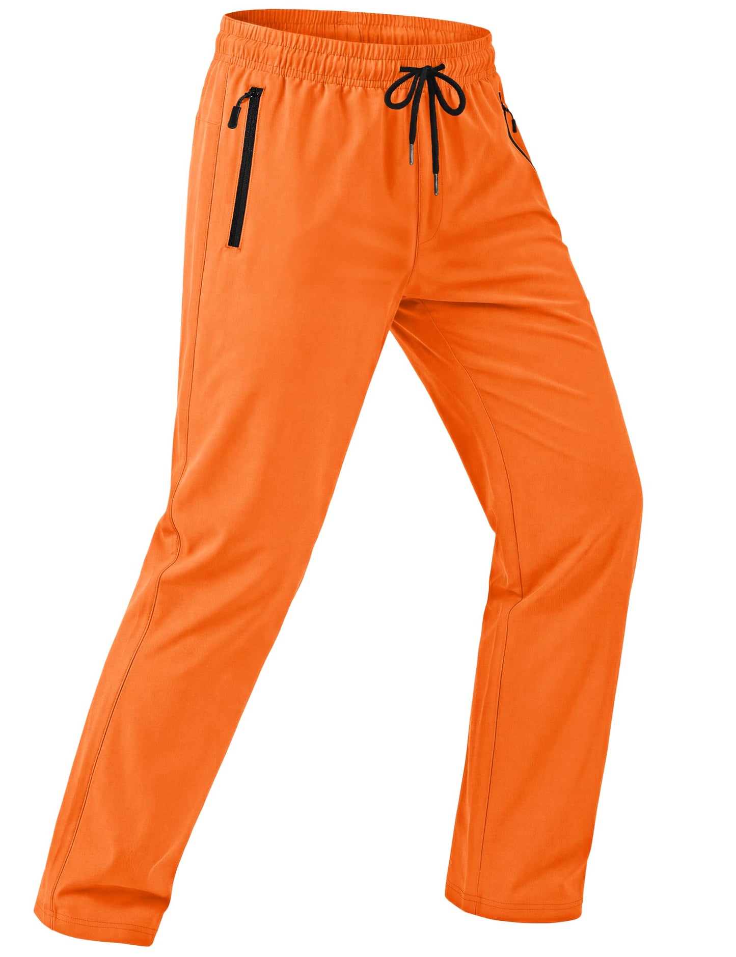 MAGCOMSEN Mens Hiking Pants Lightweight Quick Dry Workout Athletic Jogger with Zipper Pockets Golf Running Gym