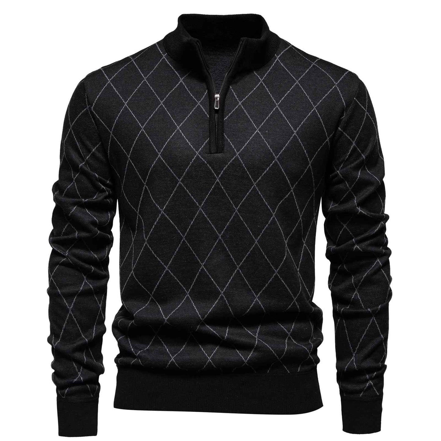 Mylldey 1/4 Zip Pullover Mens Sweaters Lightweight Pullover Soft Men's Knit Long Sleeve Sweater