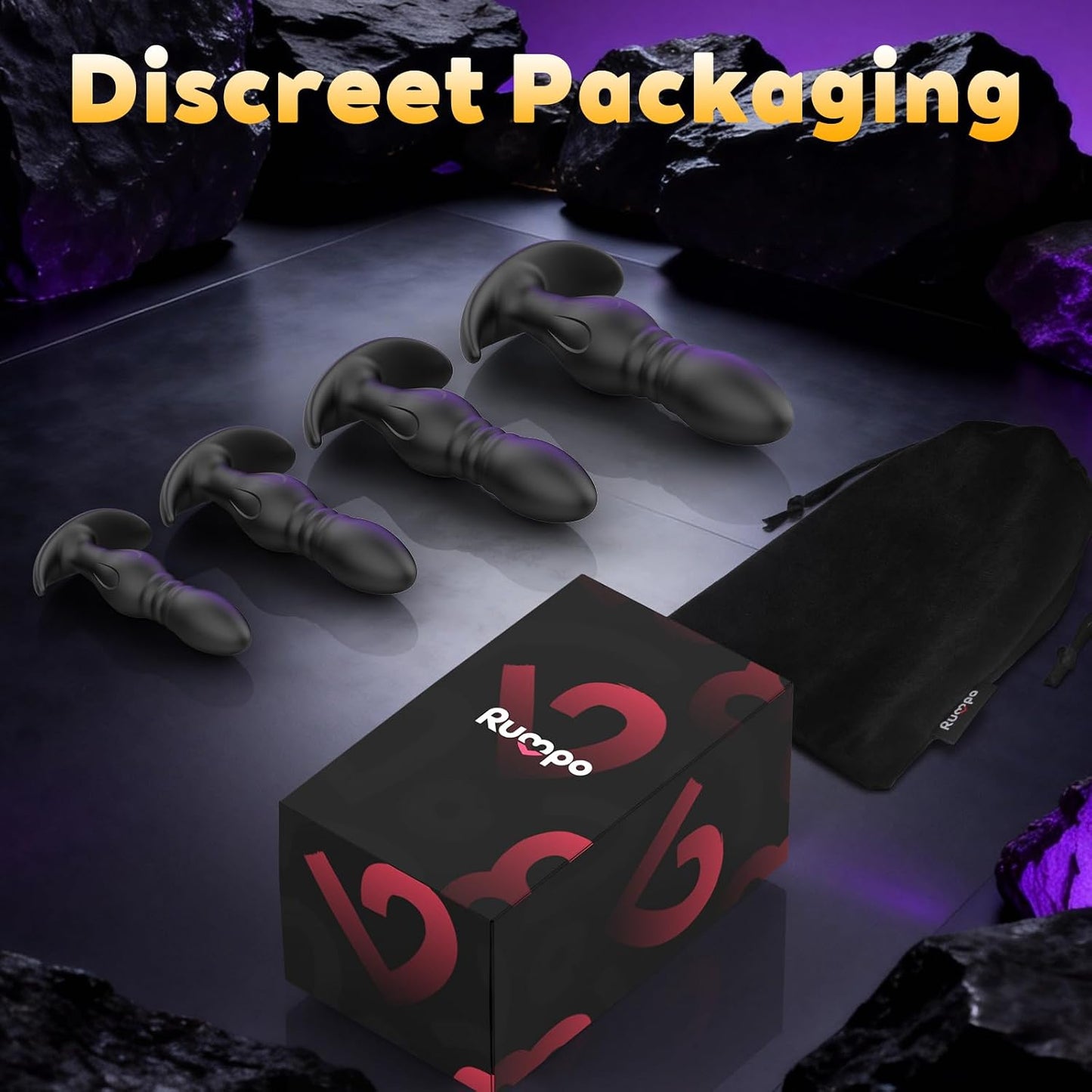 4PCS Butt Plug Set-Beginner's First Silicone Anal Plugs for Progressive Adaptation, Multiple Stimulation, Enhanced Experience, Direct Access to The Prostate, Butt Sex Toy for Men & Women LongTime Wear