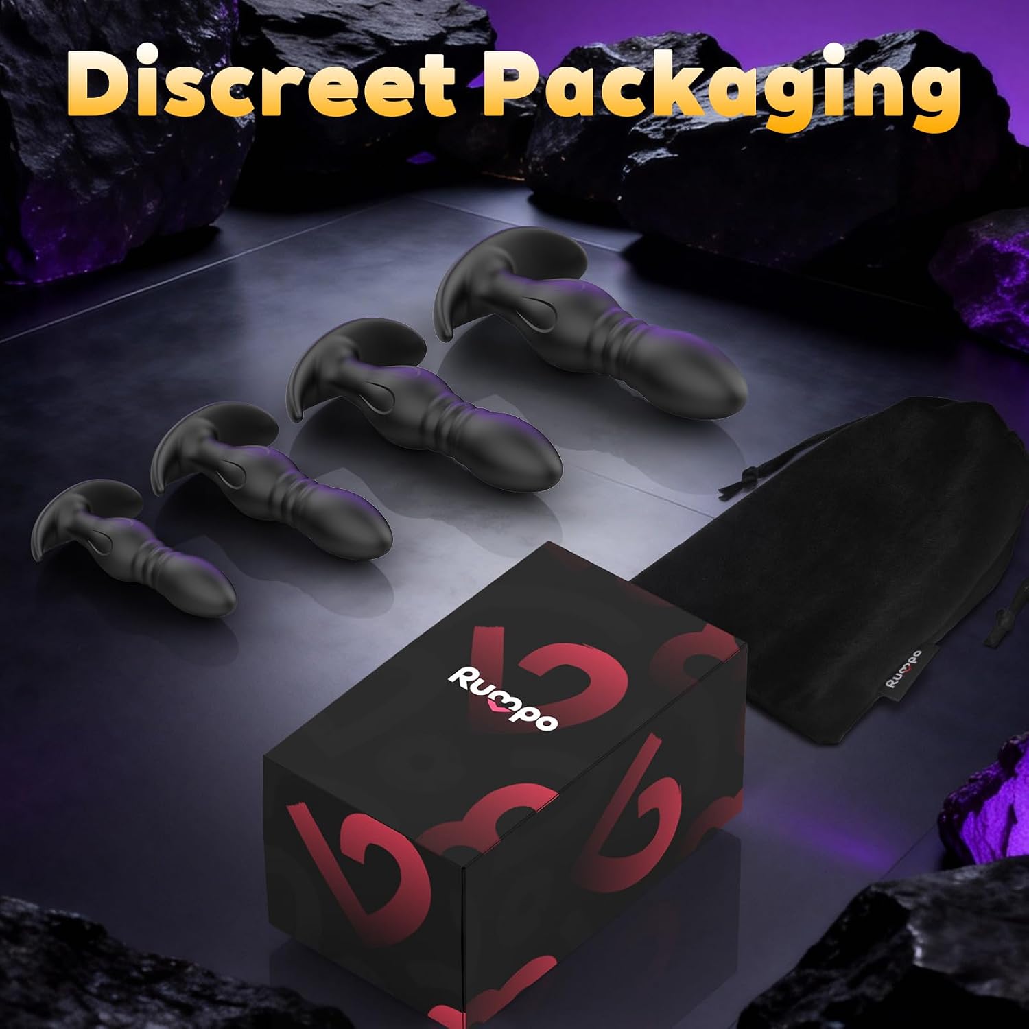 4PCS Butt Plug Set-Beginner's First Silicone Anal Plugs for Progressive Adaptation, Multiple Stimulation, Enhanced Experience, Direct Access to The Prostate, Butt Sex Toy for Men & Women LongTime Wear