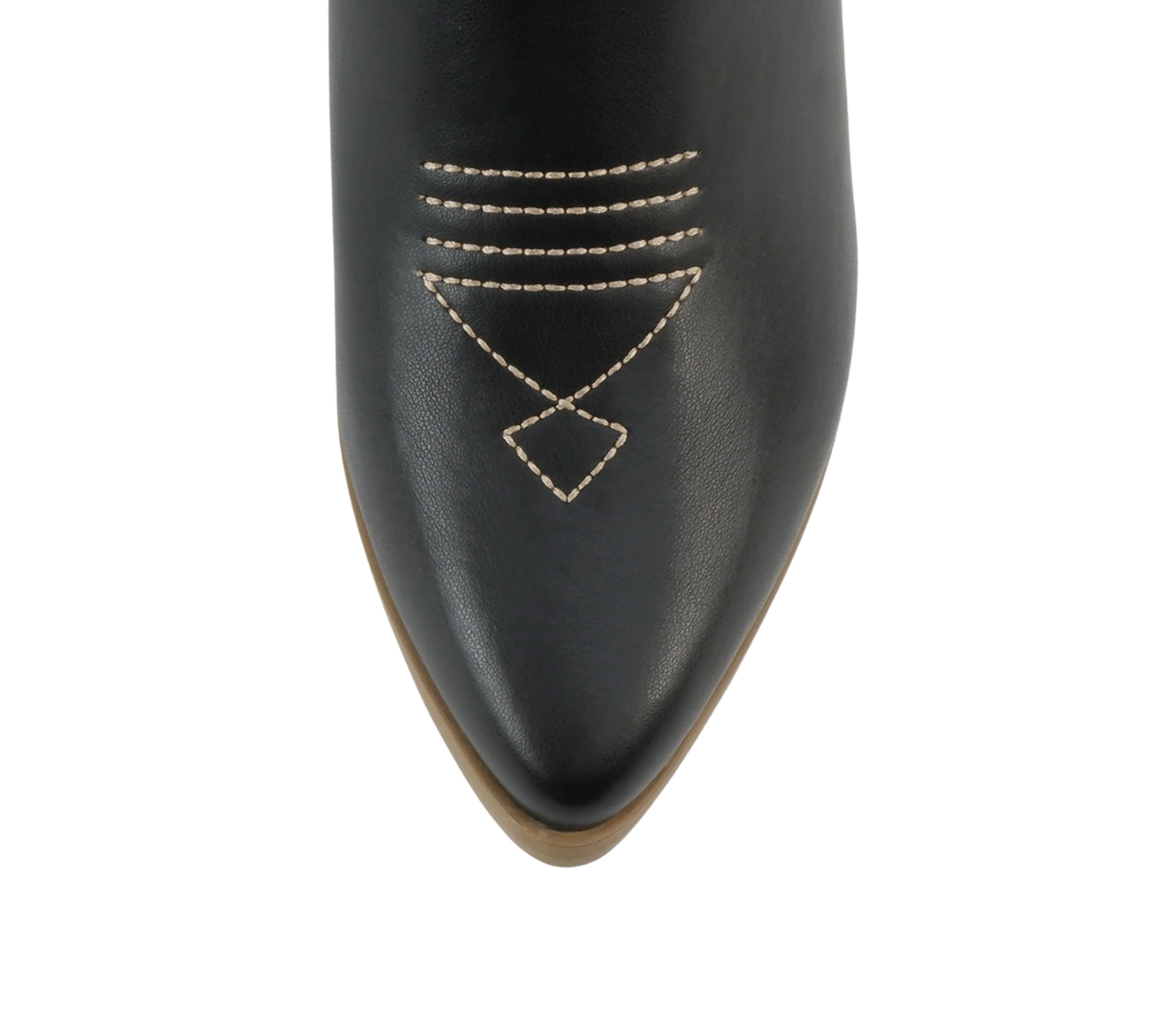 Soda “BLAZING” ~ Women Western Bootie Pointe Toe with Low Heel (Wide Fit Available)