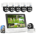 Hiseeu 4K PoE PTZ Security Camera System, 8MP CCTV Wired Security Camera System