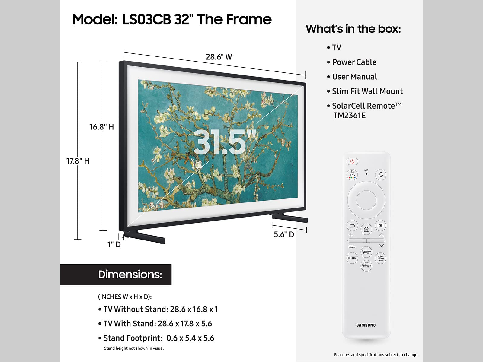 Samsung NeoQLED 4K Smart TV, Black