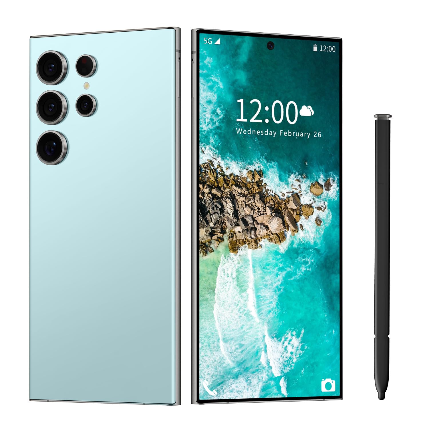 Fadnou I23 Ultra Unlocked Cell Phone,Built in Pen,Smartphone Battery 6800mAh 6.8" HD Screen Unlocked Phones,6+256GB Android13 with 128G Memory Card,Face ID/Fingerprint Lock/GPS