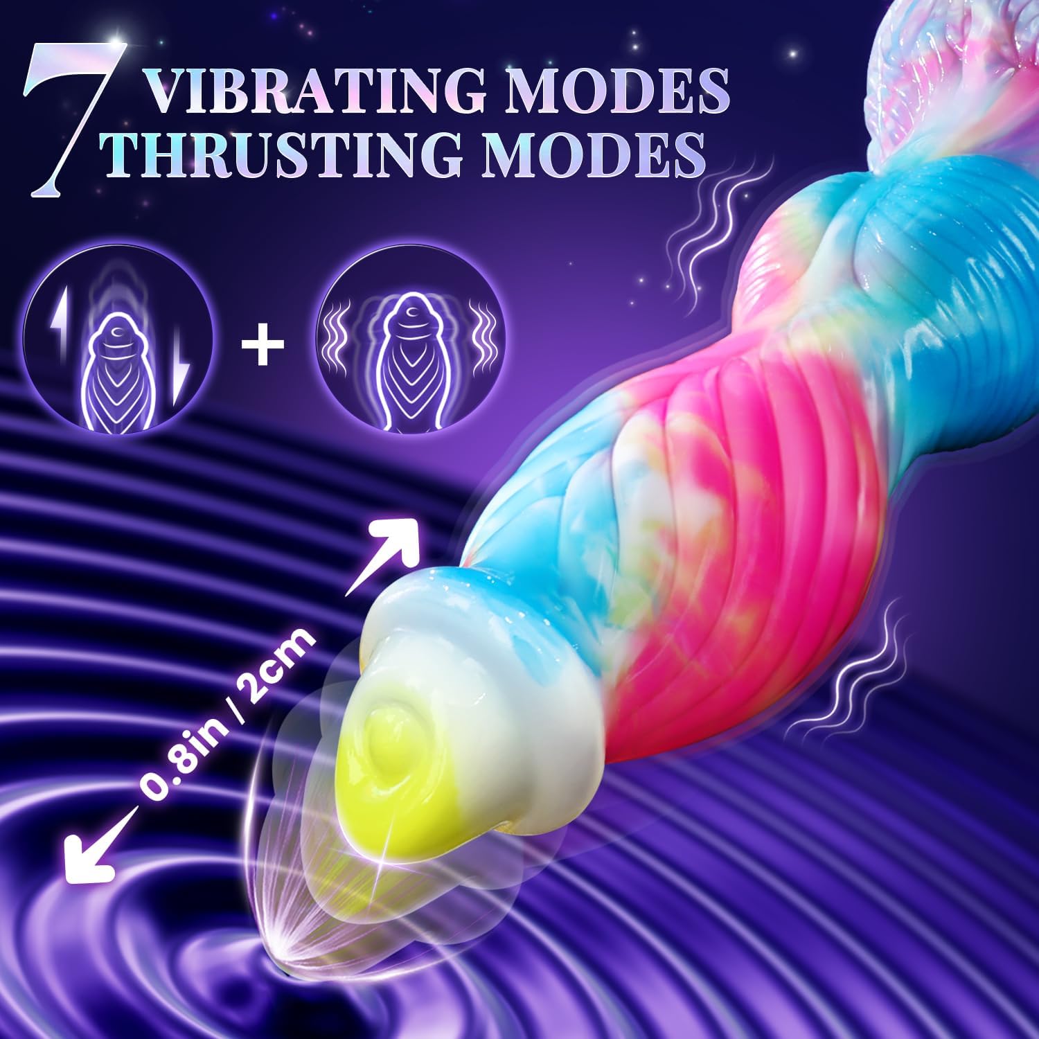 FYSHAVO Phoenix Thrusting Dildo Vibrator App Controlled 10.2in