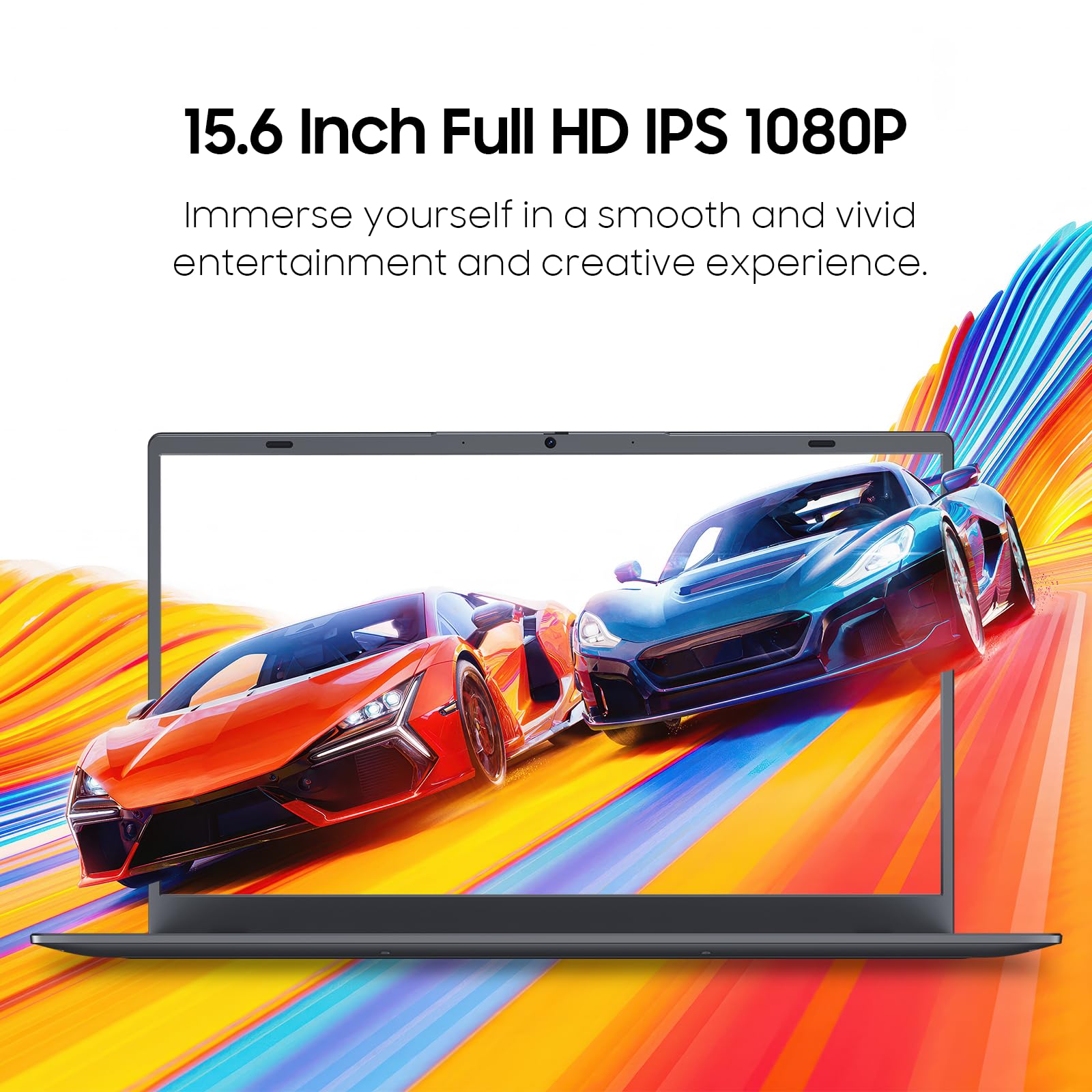 INHONLAP Laptop Computer, 1TB SSD, 12GB RAM Laptops, Quad Core N95 Processor, 15.6" FHD IPS Display, Laptop Support Fingerprint, WiFi 5, BT 5.0, USB-C, HDMI, Black