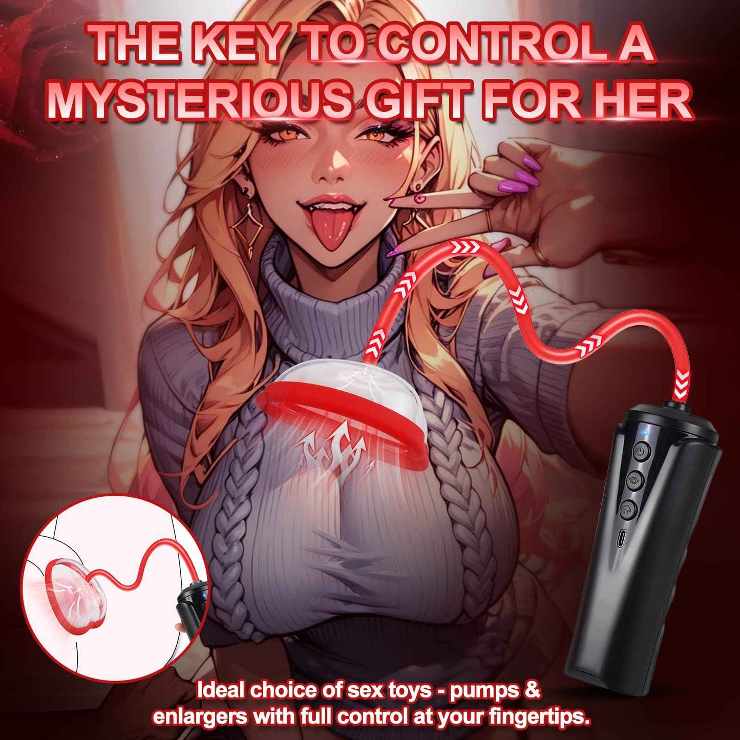 Pussy Pump with 2 BDSM Nipple Sucking Toys,Women Sex Toy Kit,Clitoral Pump Sexual Pleasure Tools for Women Couples,Vagina Pumps with 2 Clitoris Suckers Set Helps Enhance Emotional Connection