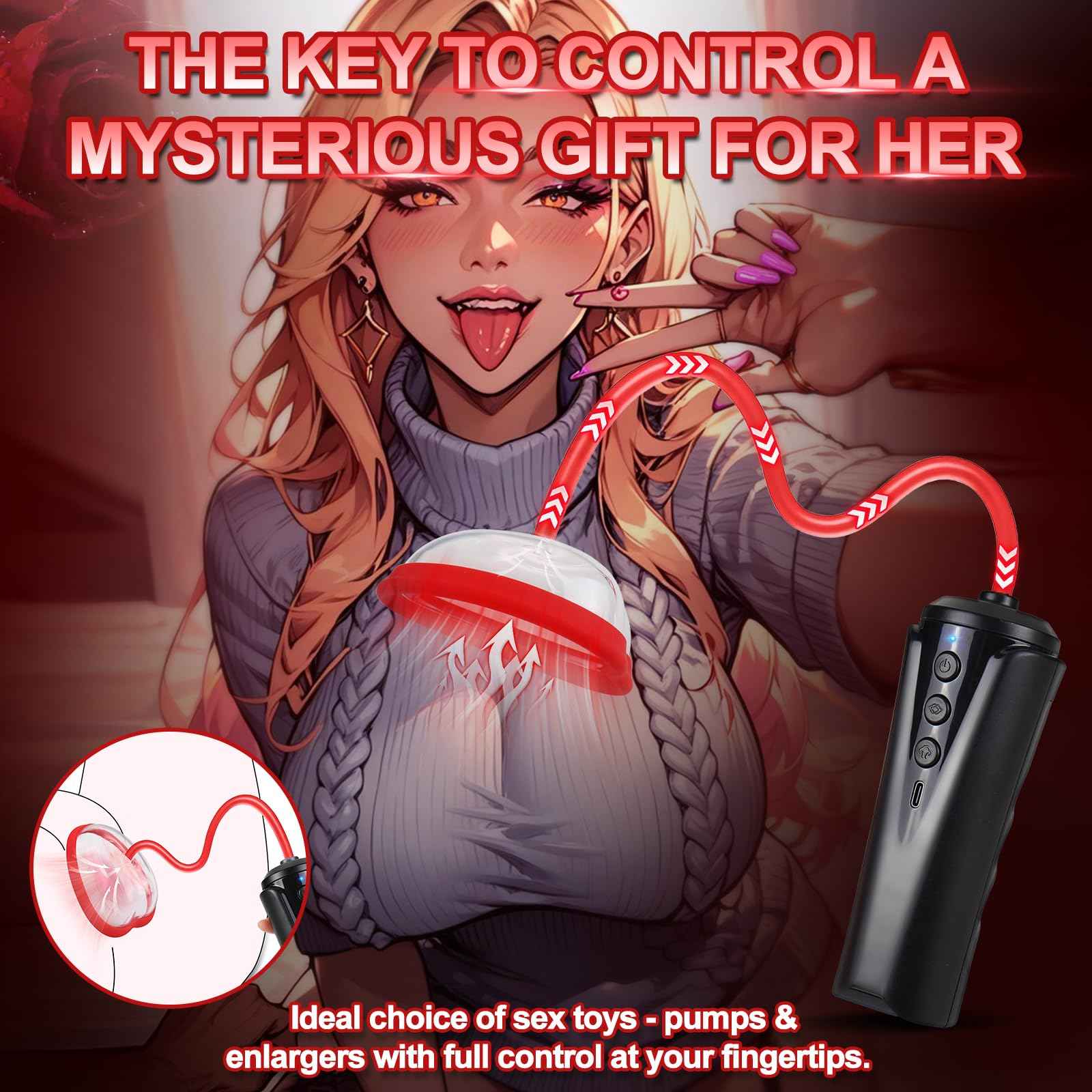 Pussy Pump with 2 BDSM Nipple Sucking Toys,Women Sex Toy Kit,Clitoral Pump Sexual Pleasure Tools for Women Couples,Vagina Pumps with 2 Clitoris Suckers Set Helps Enhance Emotional Connection