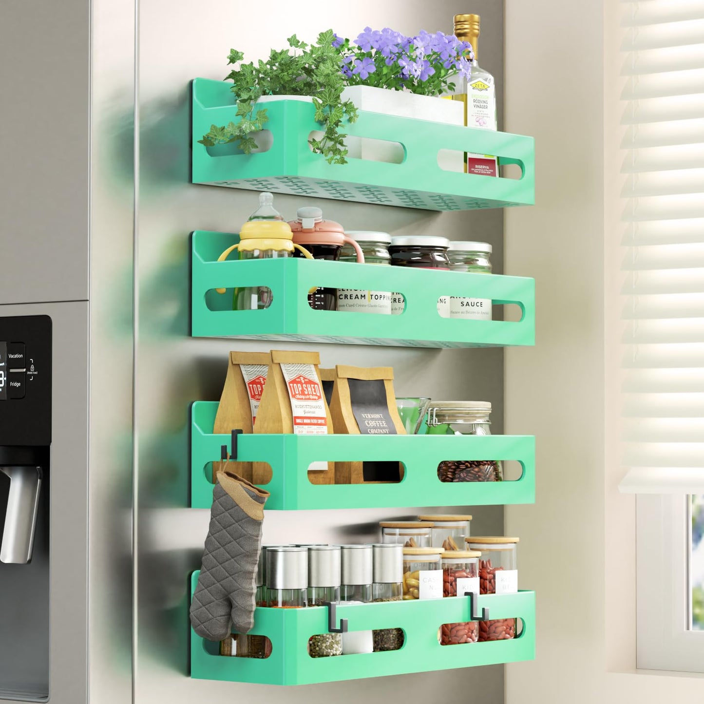 Sevenblue magnetic spice rack