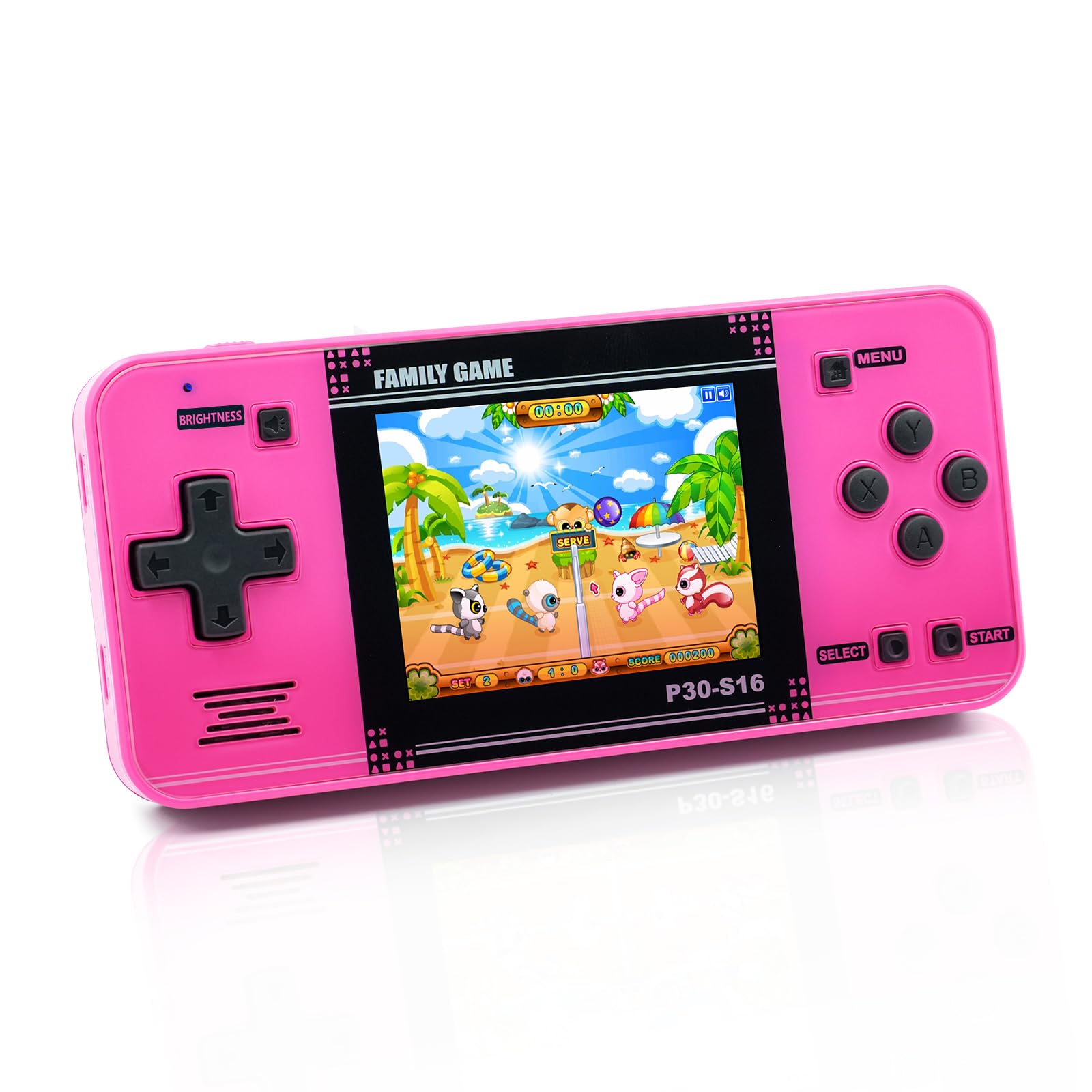 Handheld Game for Kids -Preloaded 220 Retro Video Games, Portable Gaming Player with Rechargeable Battery 3.0" LCD Screen, Mini Arcade Electronic Toy Gifts for Boys Girls