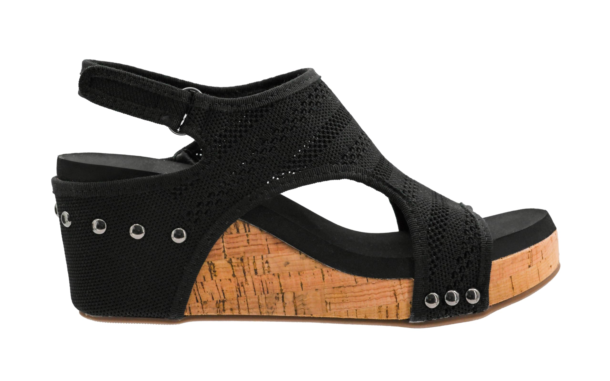 Corkys Footwear Womens Carley Wedges, Featuring Corkys EVA Foam Cushioned Insoles, A 2.5 Inch Heel, Lightweight For All Day Wear, And Hook And Loop Closure