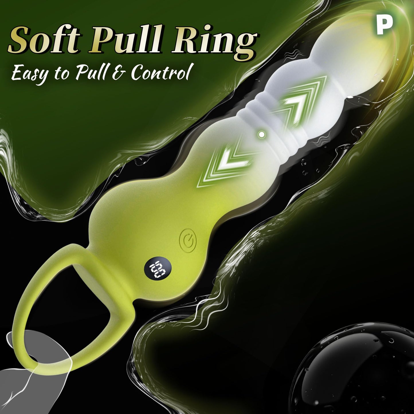 Thrusting Anal Plug Sex Toy for Men, Anal Vibrator Prostate Massager with 10 Thrusting & Vibration Modes, Remote Control Anal Beads with Pull Ring, G-Spot Vibrators for Men Women Couples