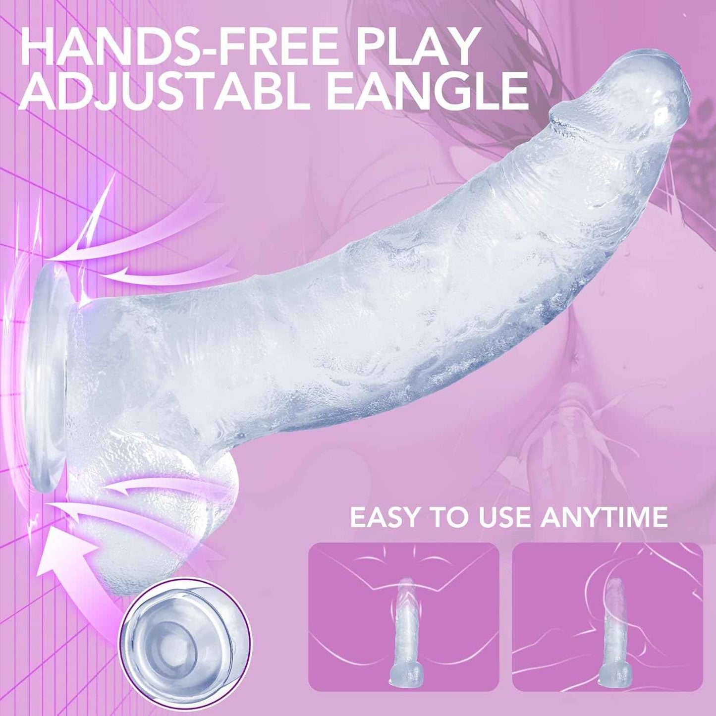 LOVECHEL 9 Inch Realistic Dildo with Strong Suction Cup