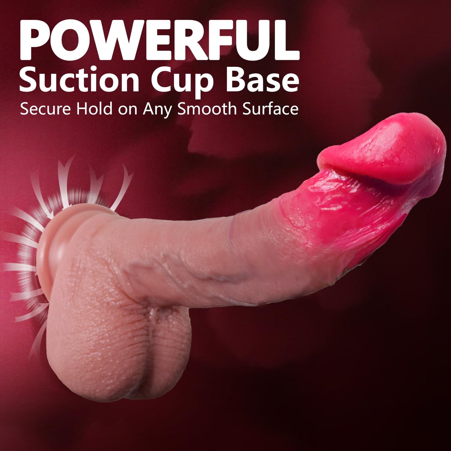 Realistic Thrusting & Heated Silicone Dildo, 5-in-1 Vibrating Sex Toy Machine with Suction Cup, Automatic Remote Dildo Vibrator for Women, Anal & G-Spot Stimulation, Female Kinky Sex Toy Game