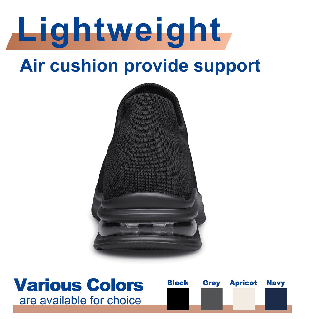 Mens Walking Shoes Slip on Lightweight Running Shoes Workout Athletic Tennis Shoes Gym Sneakers