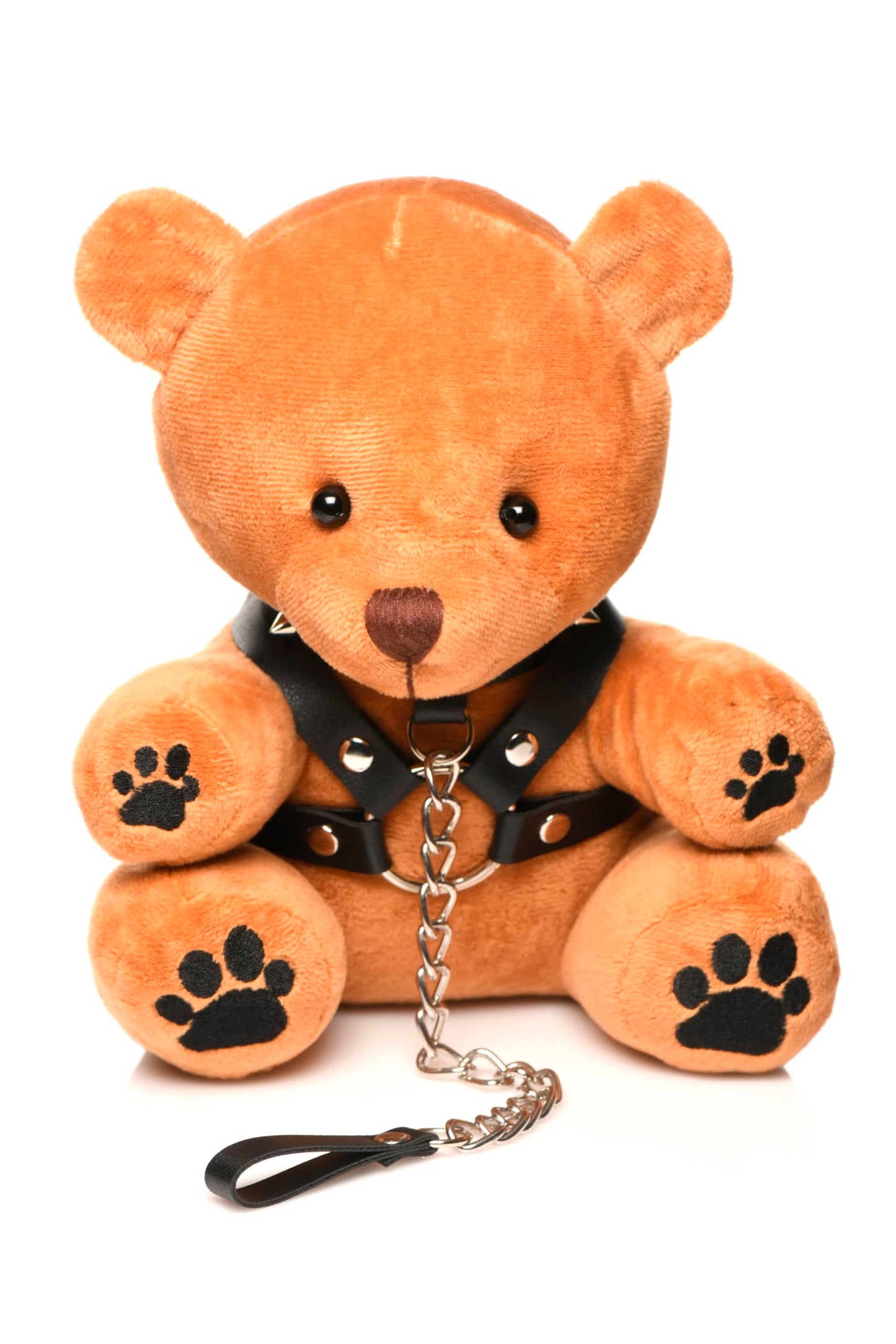 Master Series Pup Bear for Beginners, Men, Women, & Couples. Cuddly Bear with Pup and Bondage Gear. Kinky Gift. 3 Pieces, Brown & Black.