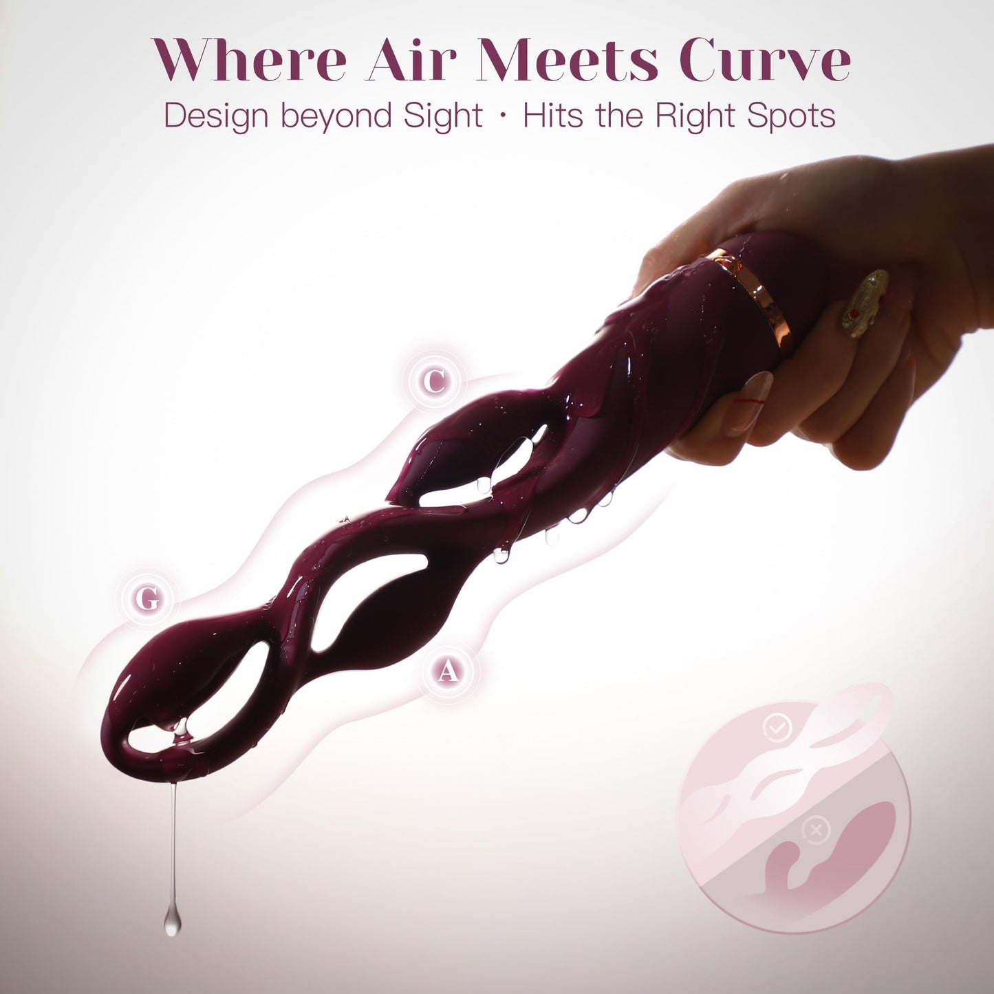 G spot Vibrator Adult Toy - Toendi Premium Vibrators with 10 Modes, Triple Stimulation Full Silicone Silent Vibrator IPX7 Waterproof, Clitoral Anal Beeds Nipple Toys Adult Toys for Women Men Couple