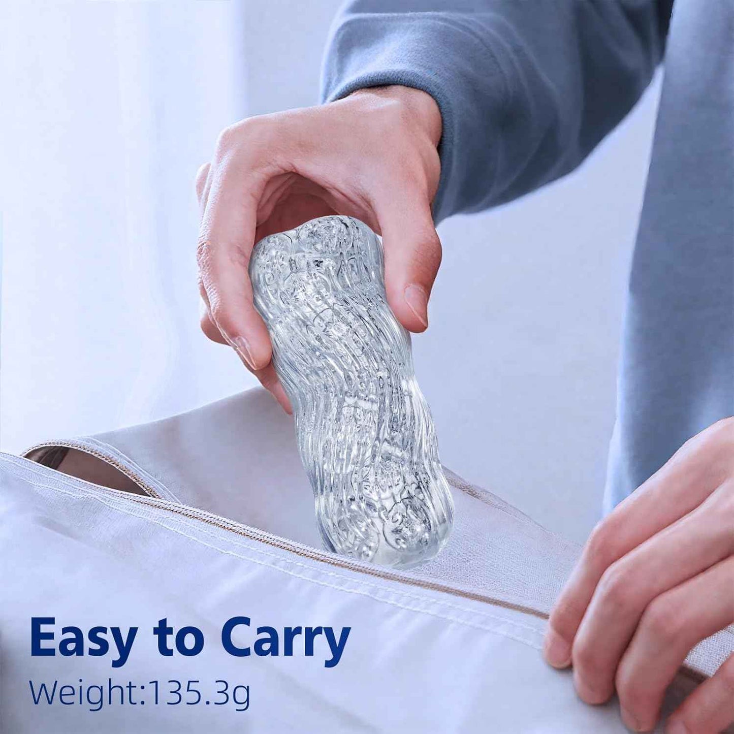Male Masturbator Sex Toys for Men Pocket Pussy Stroker, IMOTANI Flesh Realistic Light Penis Cock Sleeve Training Adult Toys, TPE Masturbation Handjob Glans Training Tool Penis Trainer Massager (small)