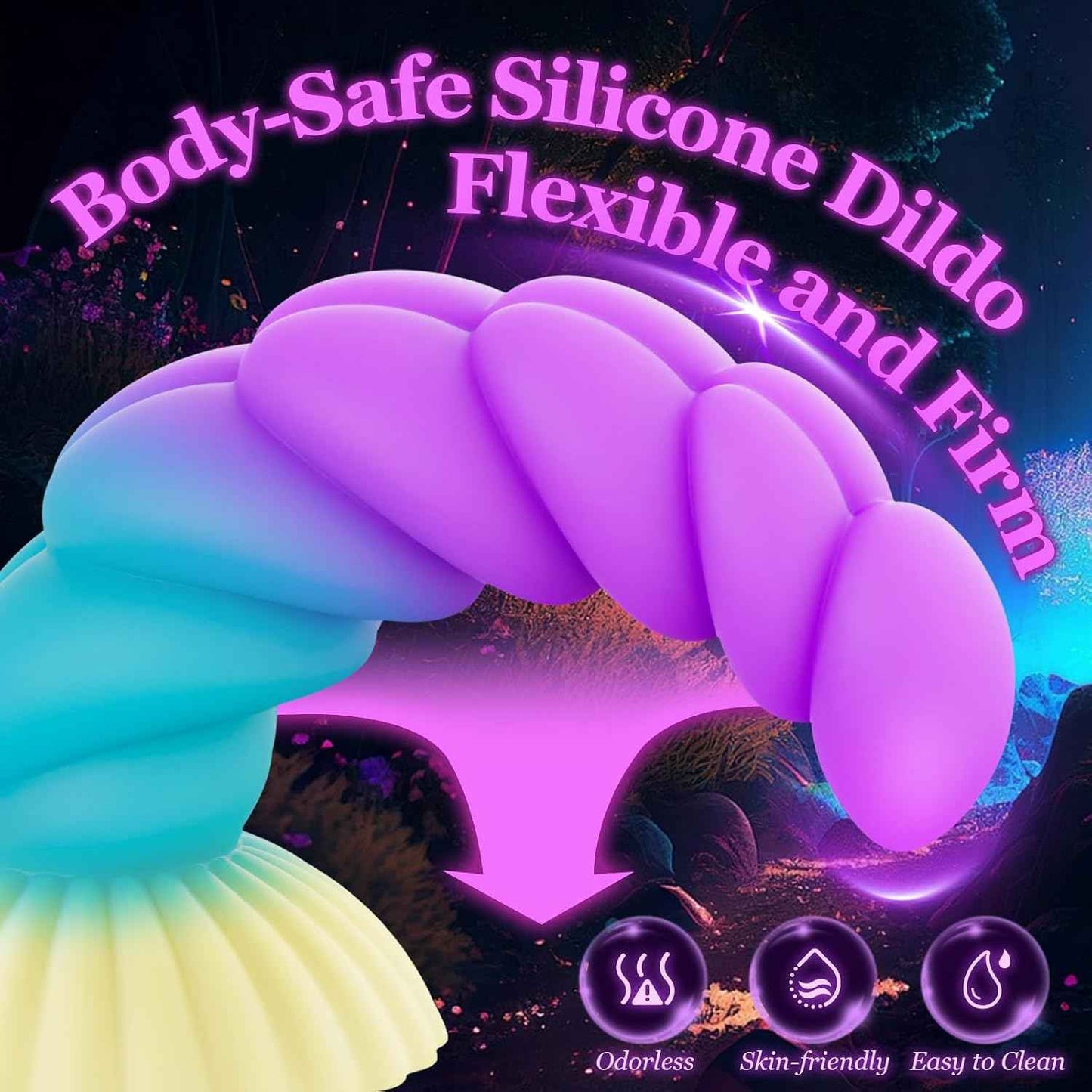 Serhoo Realistic Silicone Dildo with Suction Cup 5.1 to 8.76in