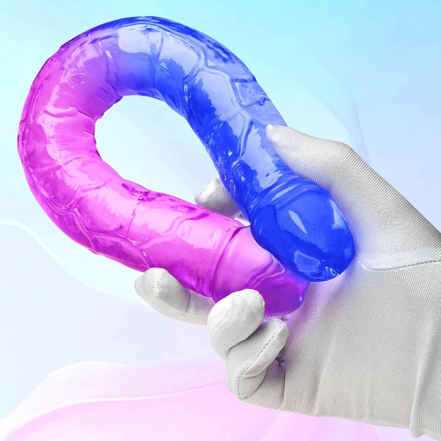 Sex Factory Double Ended Realistic Dildo Flexible TPE Gradient