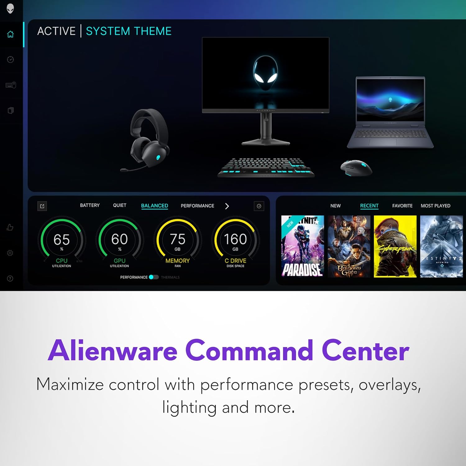 Alienware 16 Aurora Gaming Laptop 16GB RAM 1TB SSD Blue