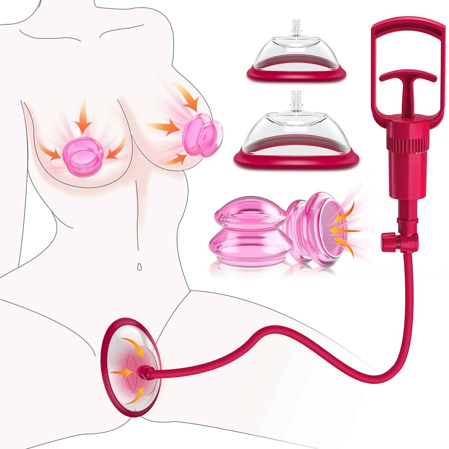 Pussy Pump Sex Toys for Women, Vagina Pump Women Sex Toys, Manual Vacuum Clit Pump Increased Sensitivity Powerful Suction Stimulate Clitoris Enhances Sexual Pleasure Tools for Women