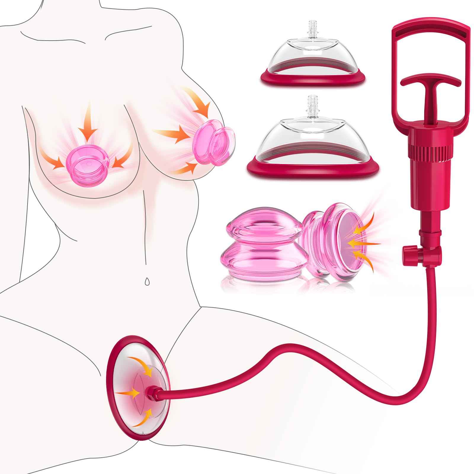 Pussy Pump Sex Toys for Women, Vagina Pump Women Sex Toys, Manual Vacuum Clit Pump Increased Sensitivity Powerful Suction Stimulate Clitoris Enhances Sexual Pleasure Tools for Women
