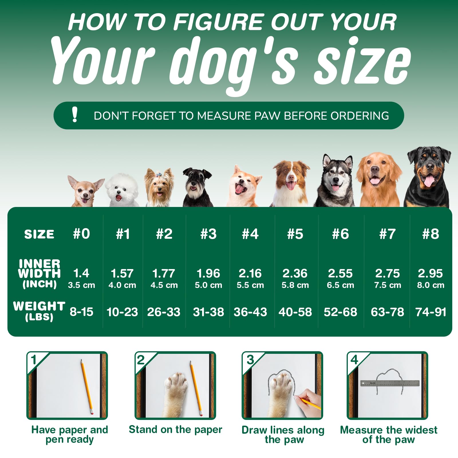 Aokown Dog Shoes for Small Dogs, Medium Large Dog Boots for Winter Snow, Hot Pavement, Dog Booties & Paw Protectors,A1711