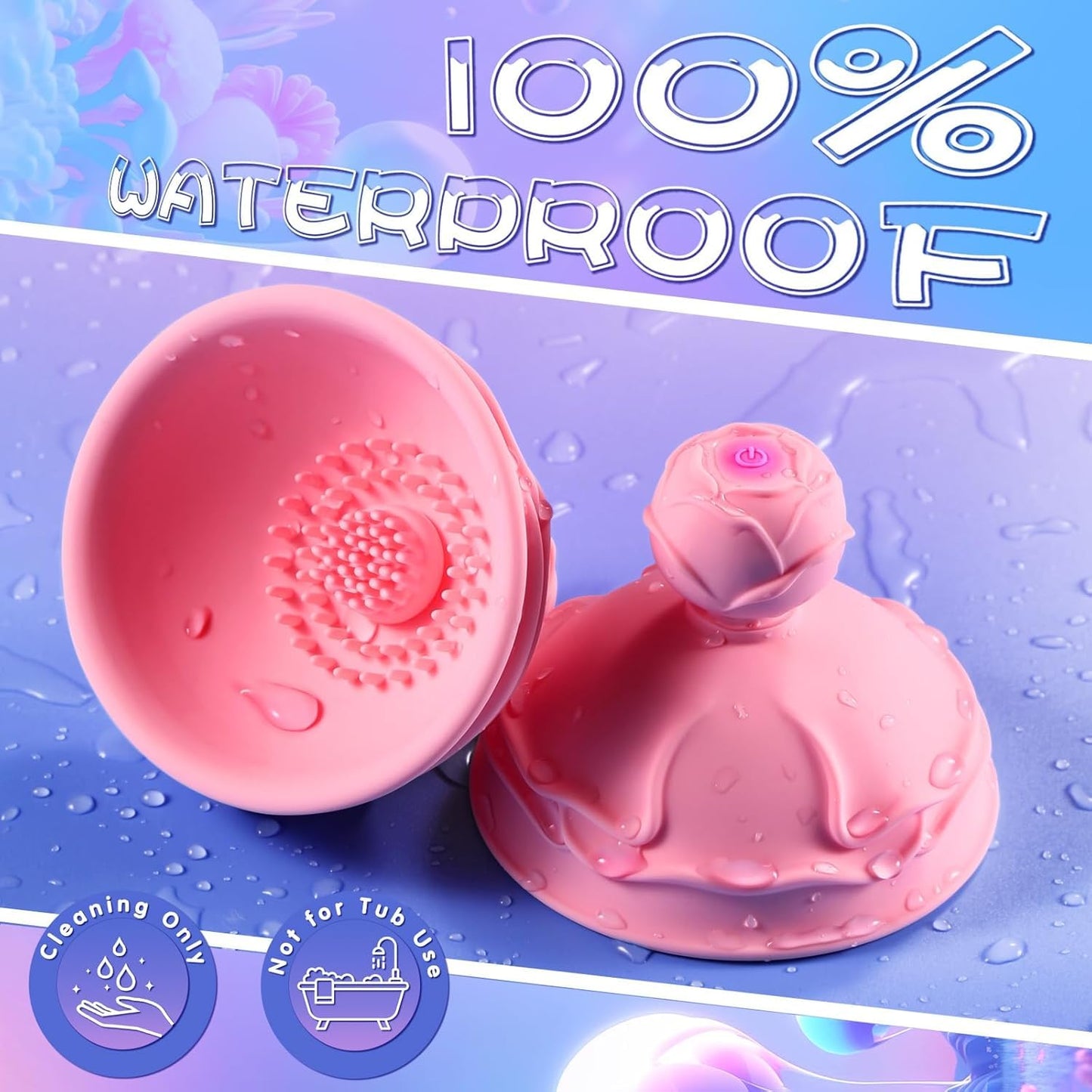 2026 Enhanced Mode Hands Free Nipple Sucking Sensory Toys Woman, Tongue Licker & 4X Suction & 9X Vibration Mode, Clitotial Stimulator Tool m7682q