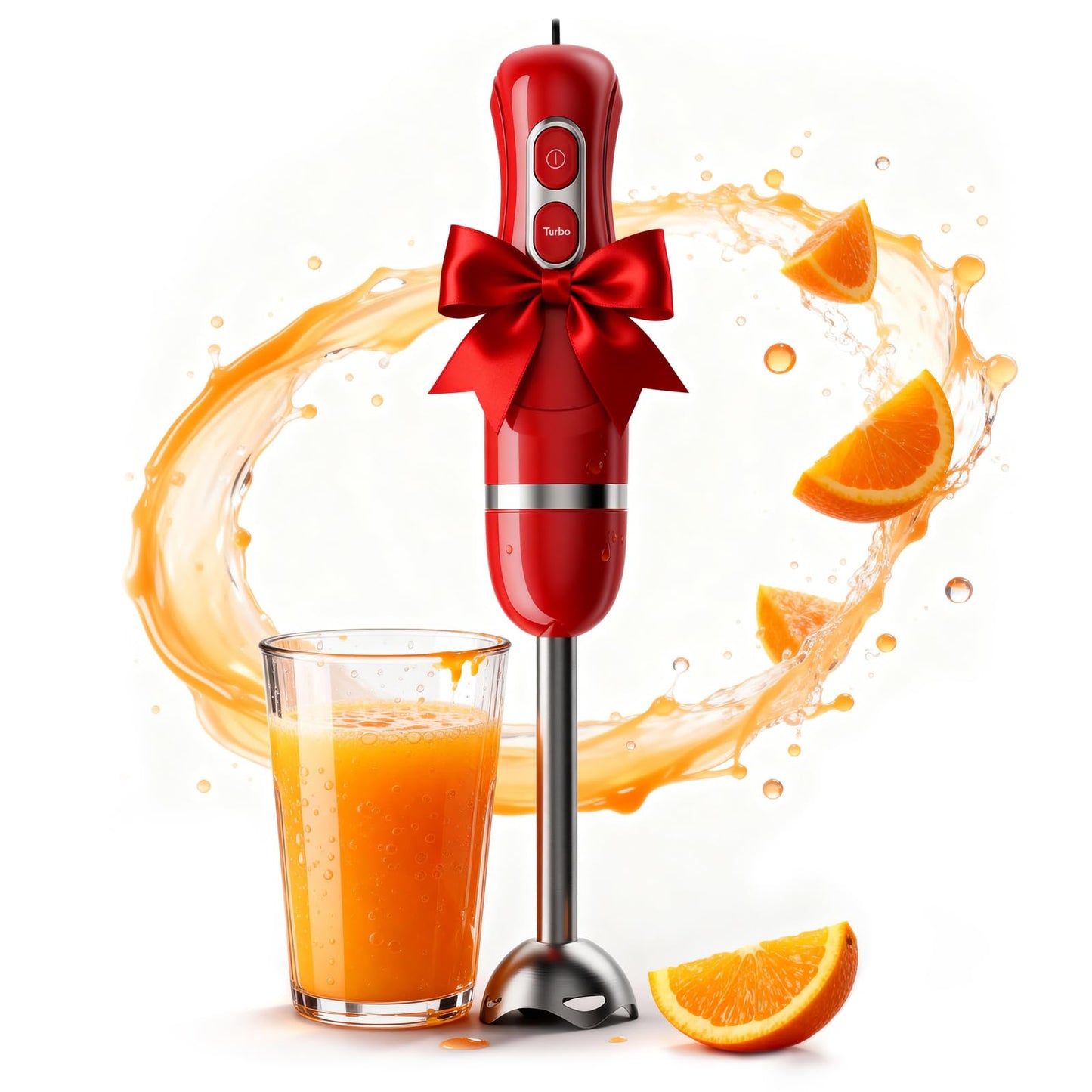 Turelar Immersion Blender Handheld Corded Hand Blenders Set 1100W, Trigger Variable Speed 5 in 1 Stick Emulsifier with Chopper, Whisk and Frother for Soup, Baby Food and Smoothies