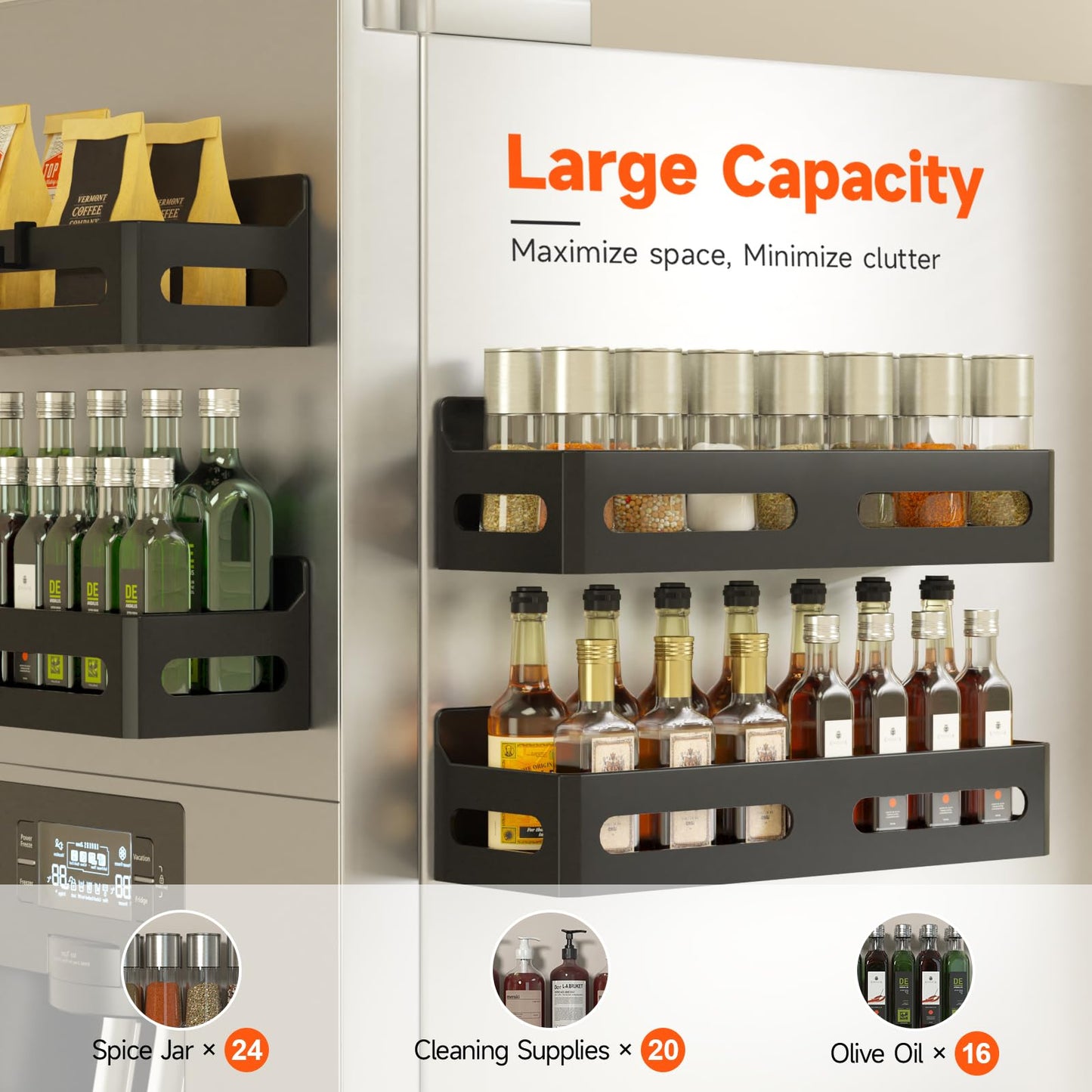 Sevenblue magnetic spice rack