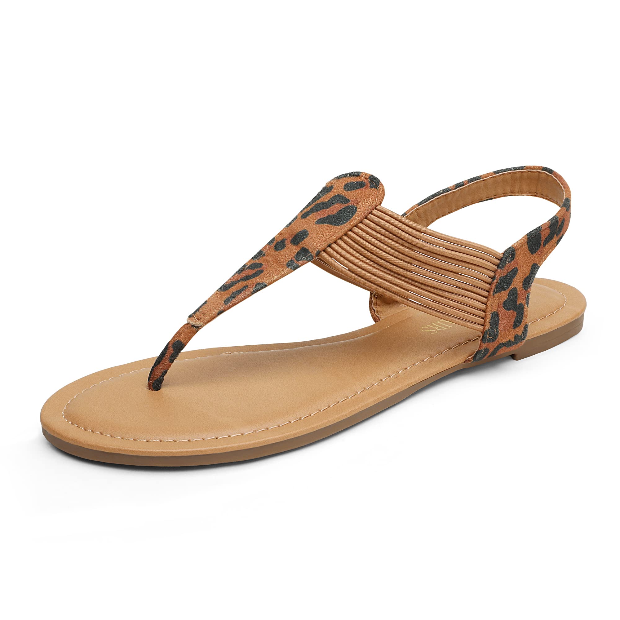 DREAM PAIRS Women's Elastic Strappy String Thong Ankle Strap Summer Gladiator Sandals