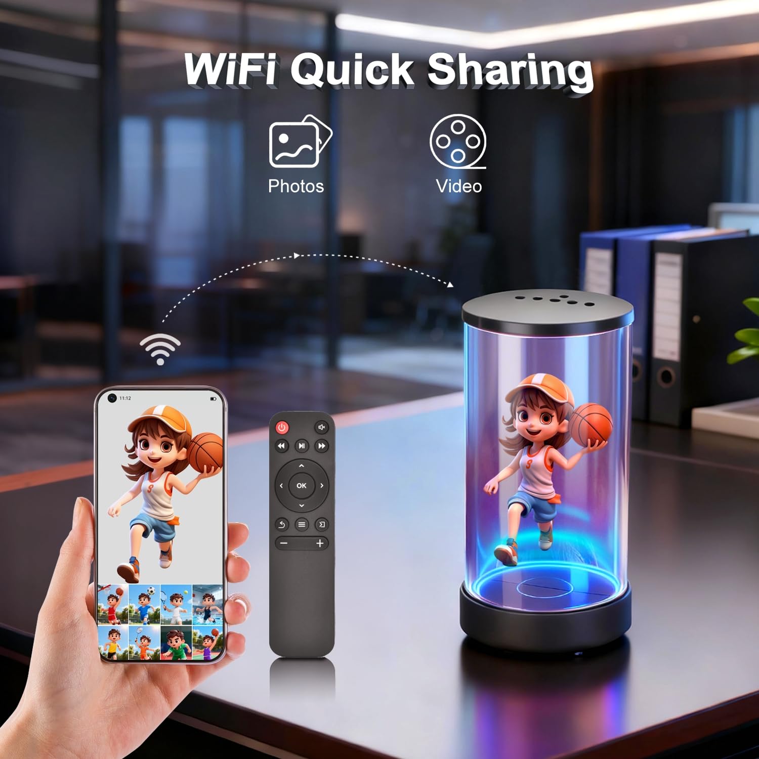WeADS 3D Digital Signage Display, WiFi Smart Advertising