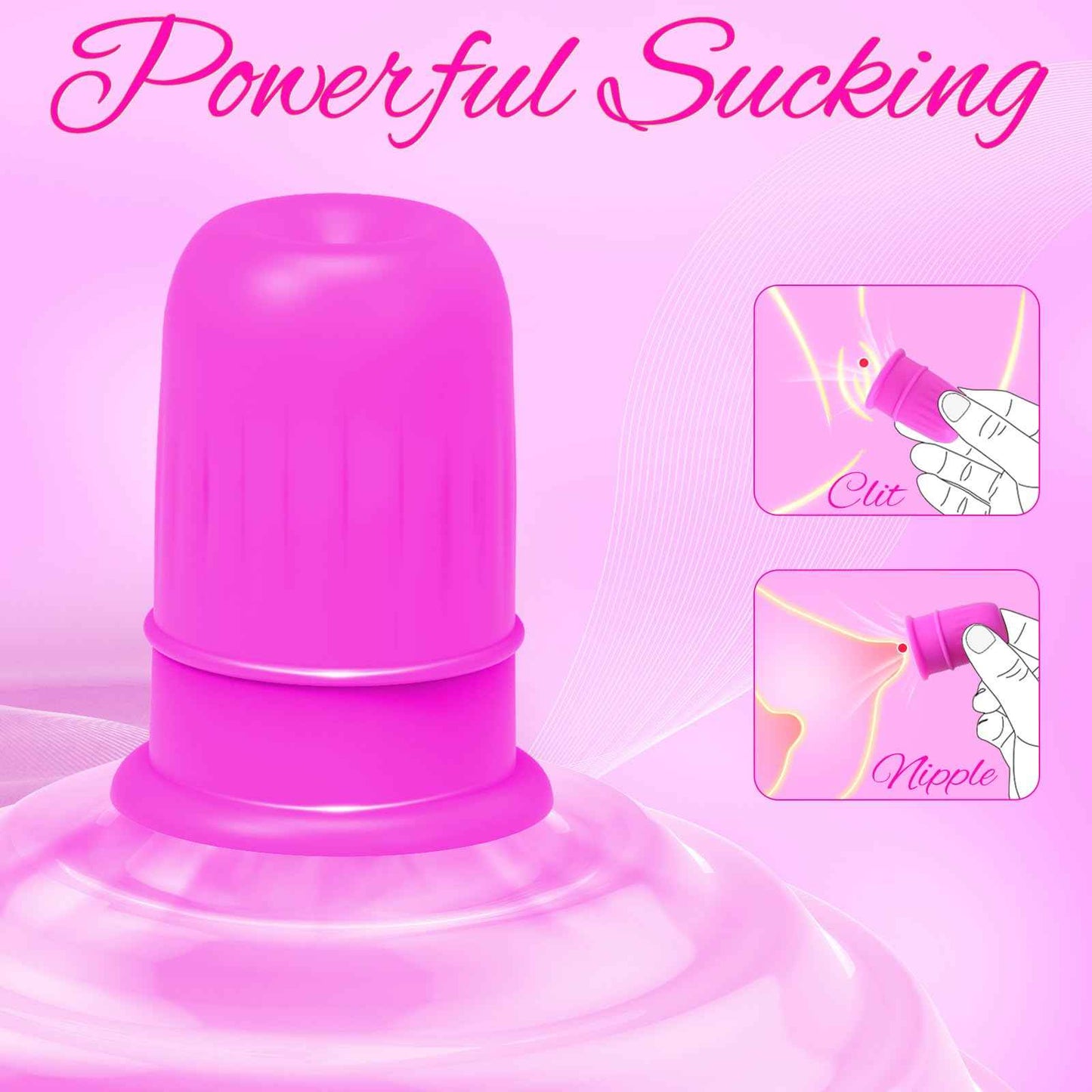 Beginner Nipple Sucker Set – Silicone Mini Nipple Sucking Clamps for Women’s Adult Pleasure in Purple