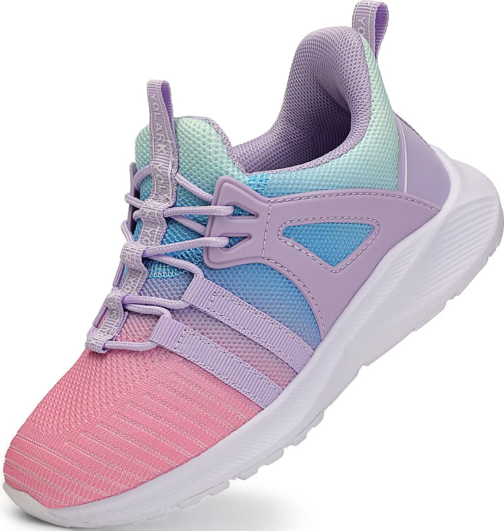 YOLARK Boys Girls Sneakers for Kids Non-Slip Tennis Shoes Fashion Lightweight Breathable Running Sport Athletic