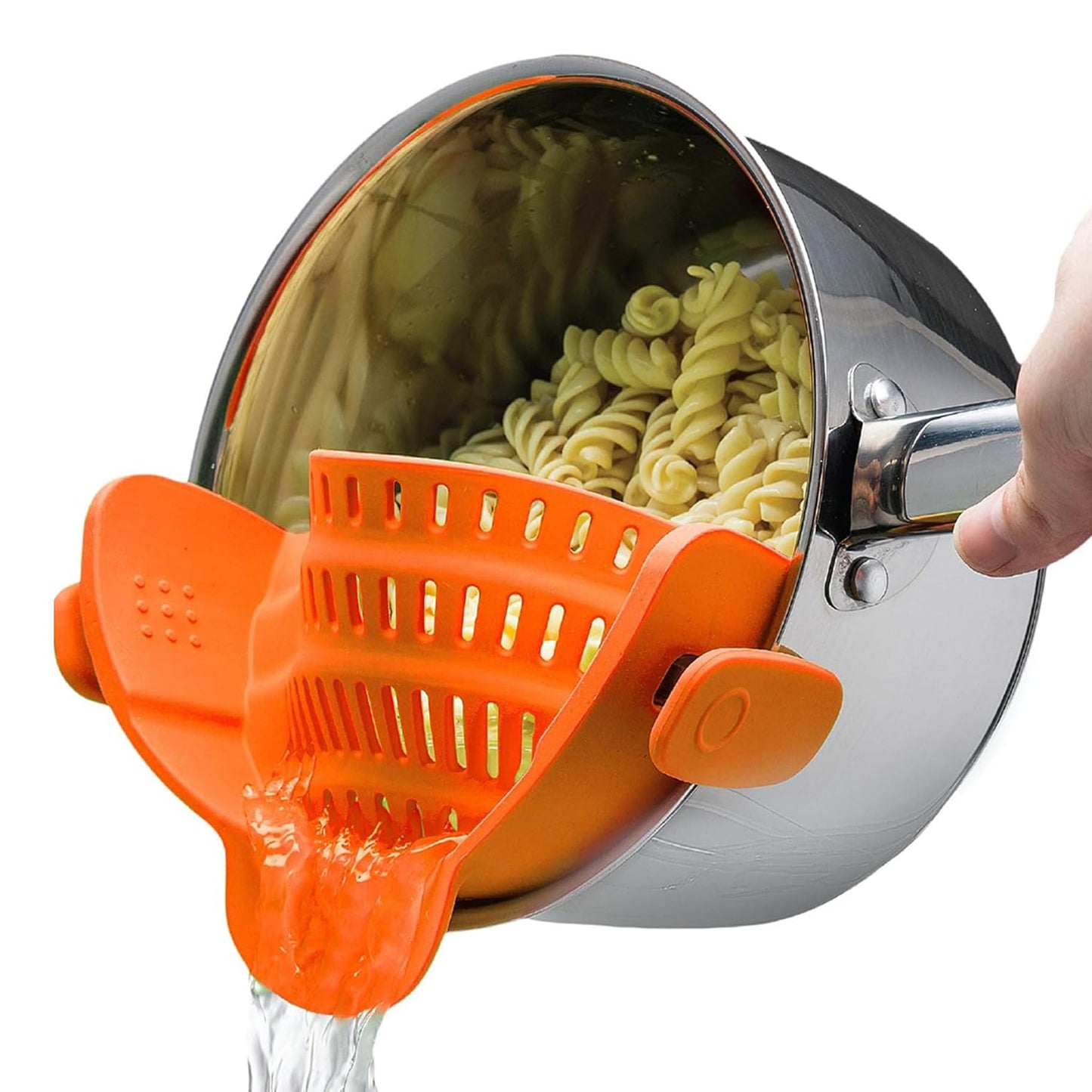 Kitchen Gizmo Collapsible Rice Strainer - Silicone Rice Washer Strainer Bowl - BPA Free