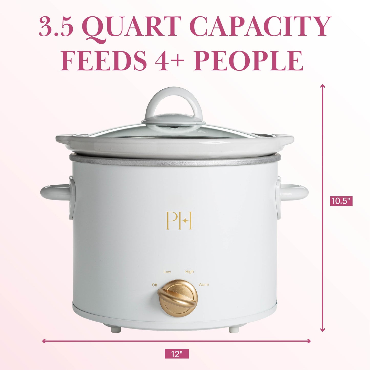 Paris Hilton 6-Quart Manual Slow Cooker
