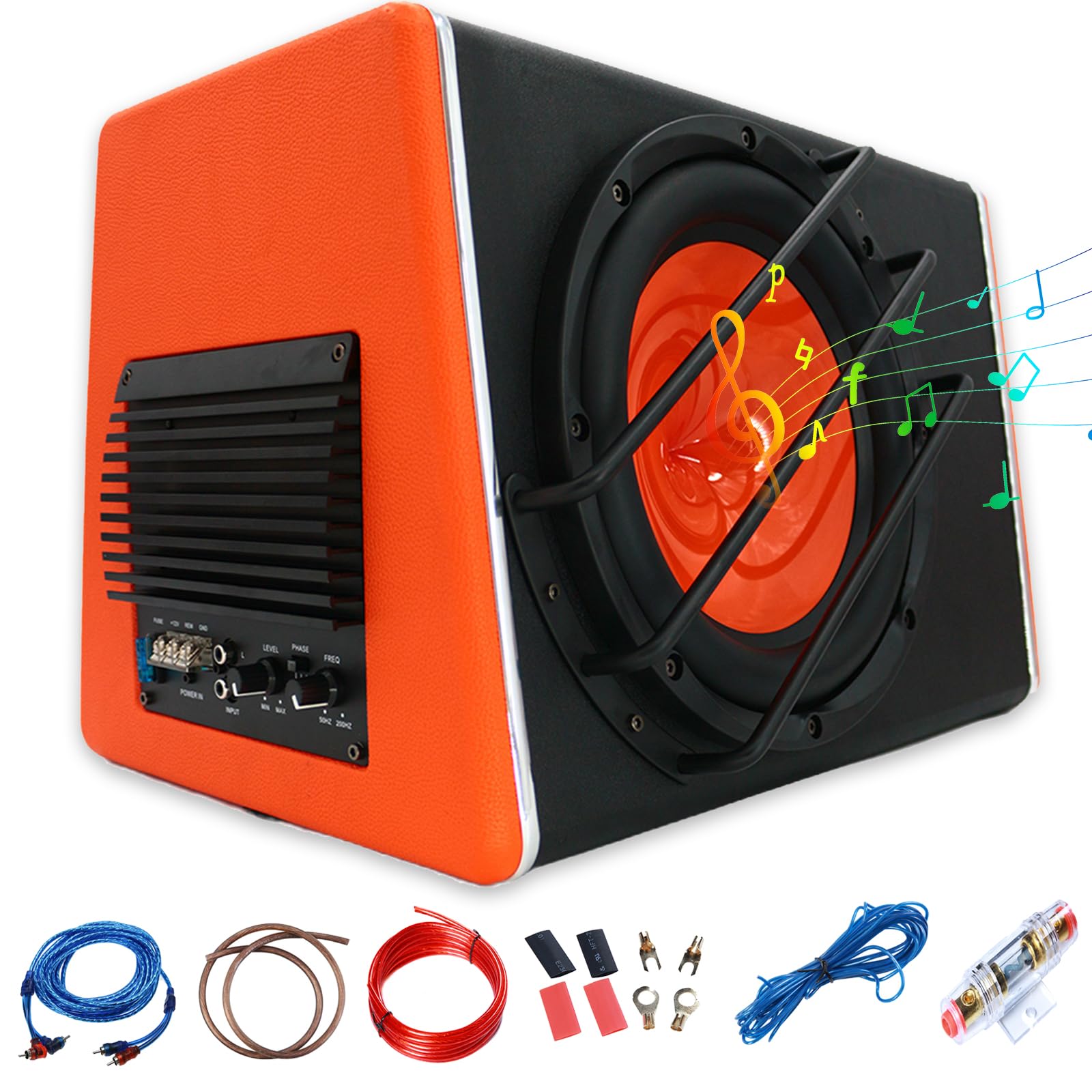LORPHEIR Car Subwoofer High Power Bass System for Car Audio Upgrade