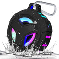EBODA Shower Speaker, IP67 Waterproof Portable Bluetooth Speakers, TWS Speakers with Stereo Sound, Colorful LED Light and 2000mAh, Hands-Free Calling, Great for Shower, Pool, Beach, Hiking, Camping