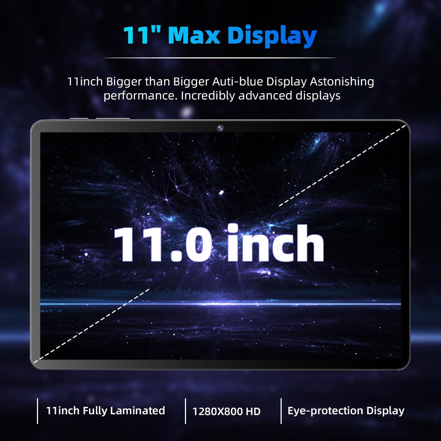 COLORROOM 2026 Android16 Tablet 11inch, Face Unlock, 18W Fast Charging, 32GB+128GB+1TB Expand, Octa-core CPU, 8000mAh Large Battery, WiFi6, Touchscreen Display, Widevine L1 Tableta