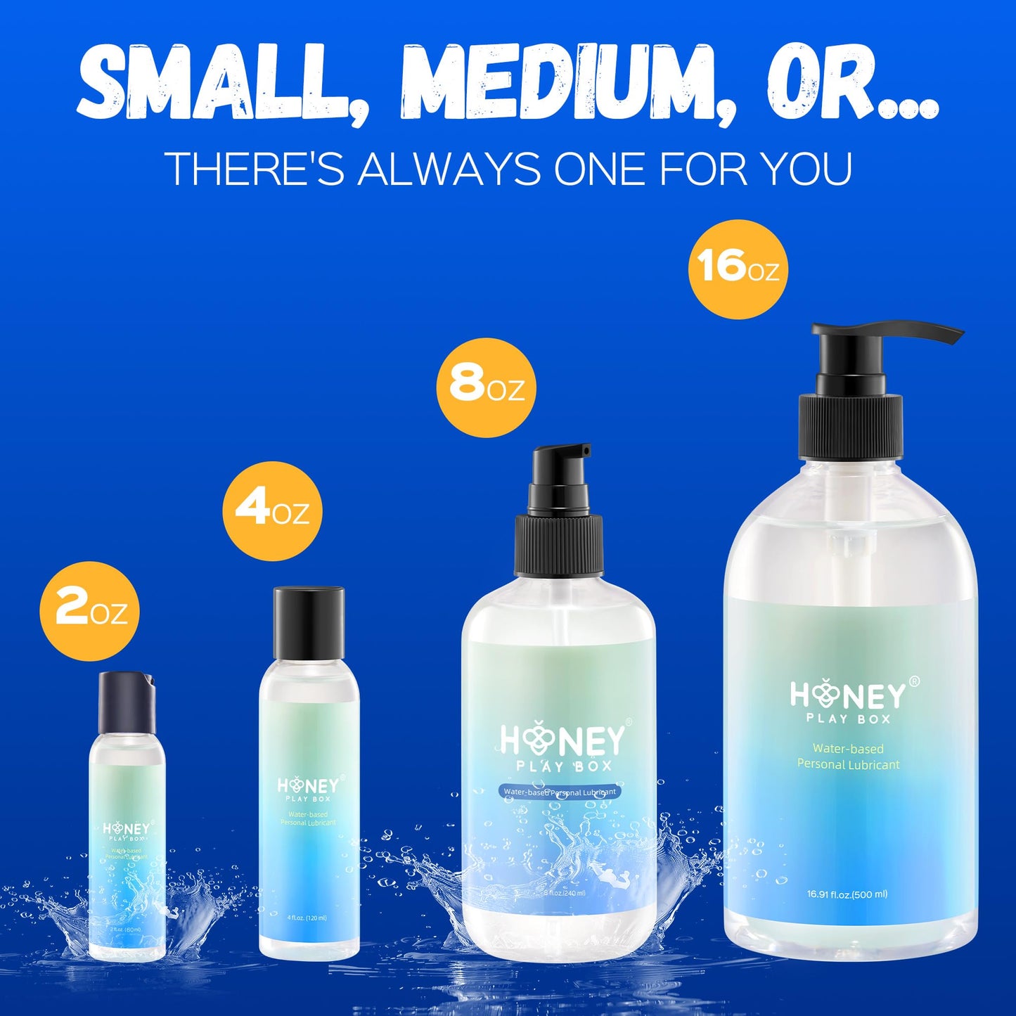 Water Based Personal Lubricant Parabens Free - Clean and Non-Staining, Silky Smooth, Latex Compatible Lube for Men, Women and Couples Safe Pleasure
