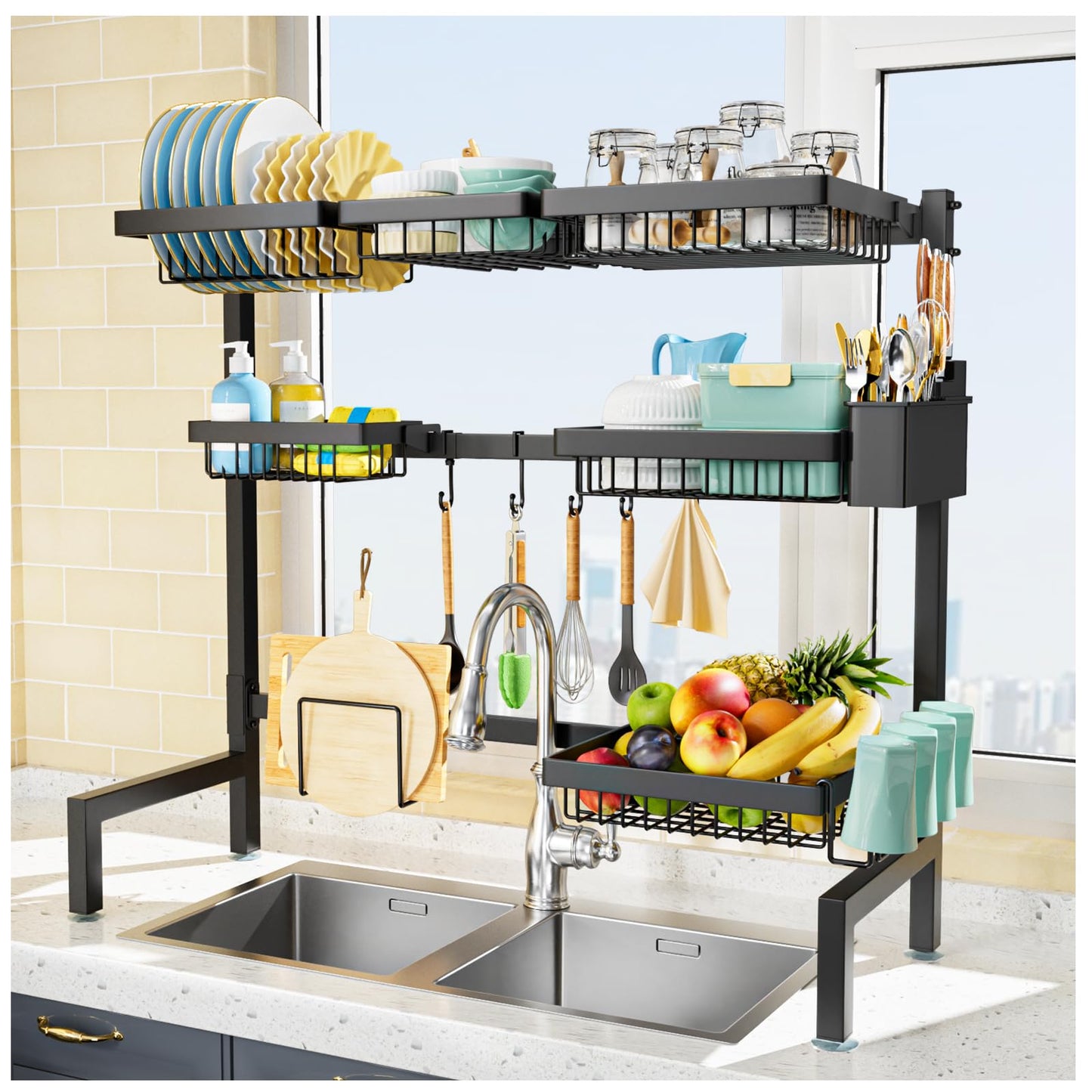 YKLSLH Over Sink Dish Drying Rack