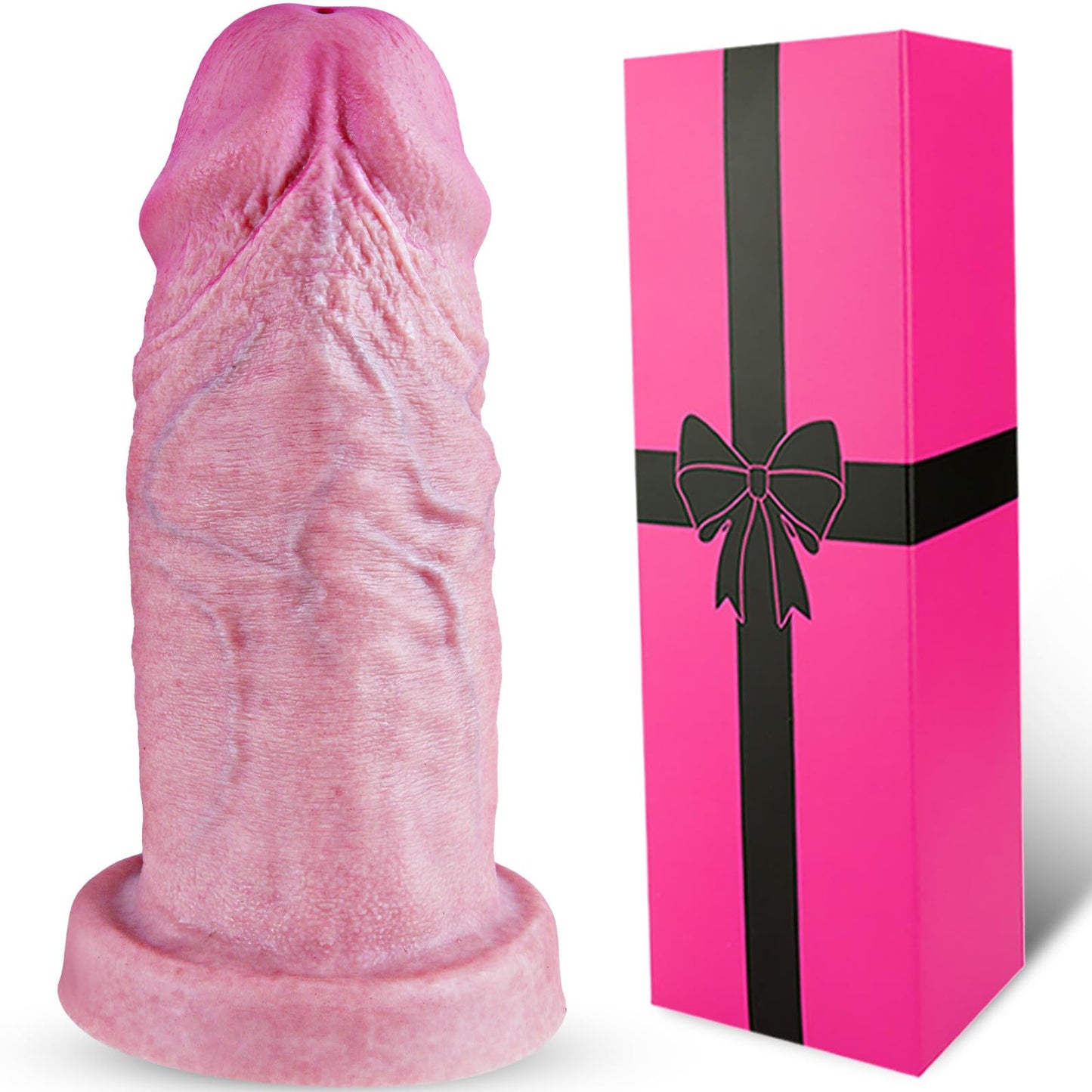 2" Diameter Soft Silicone Realistic Extra Thick Giant Dildo with Suction Cup,
