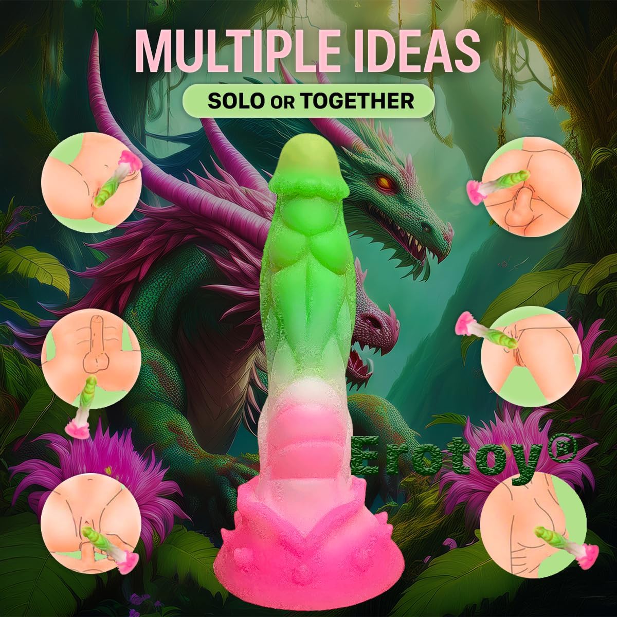Fantasy Silicone Dildo Monster Sex Toy for G spot Vagina Anal Pleasure for Women Men Couples Sex Games