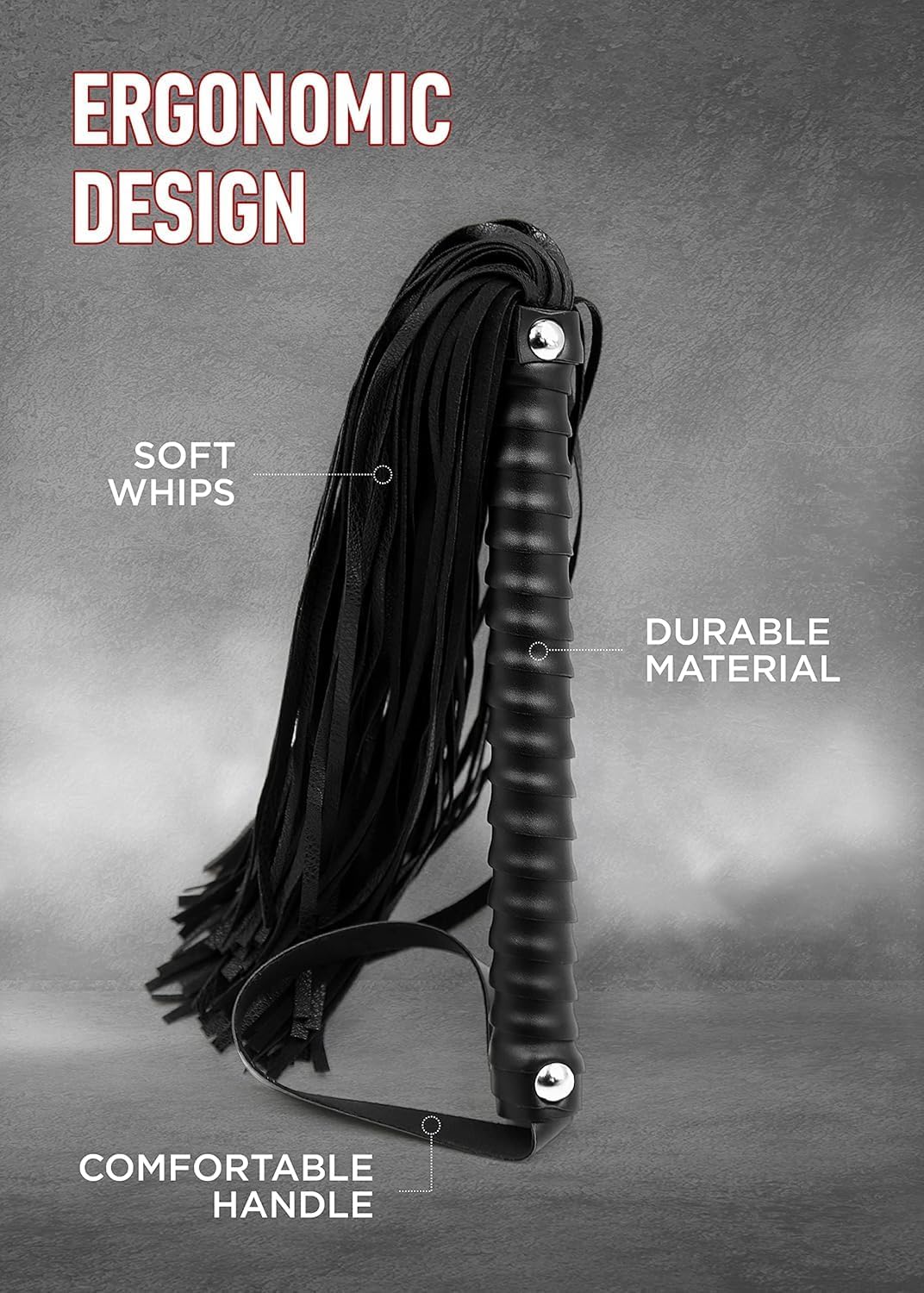 SM Leather Short Nail Black Belted Sexy Fun Whip Flirting Fantasy Sex Toys Fetish Hand Paddle Kinky Restraint Bondage Sex Role Play