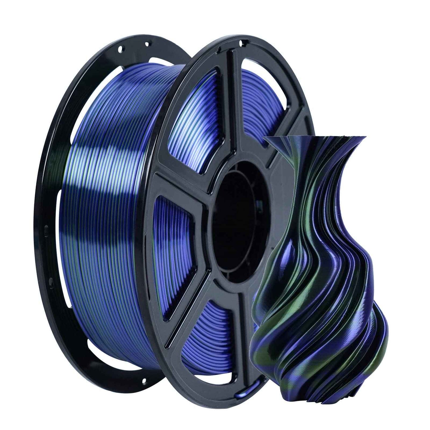 FLASHFORGE Silk PLA Filament 1.75mm, 3D Printer Filament 1kg (2.2lbs) Spool, Smooth and Silky Texture 3D Printing Filament, Dimensional Accuracy +/- 0.02mm