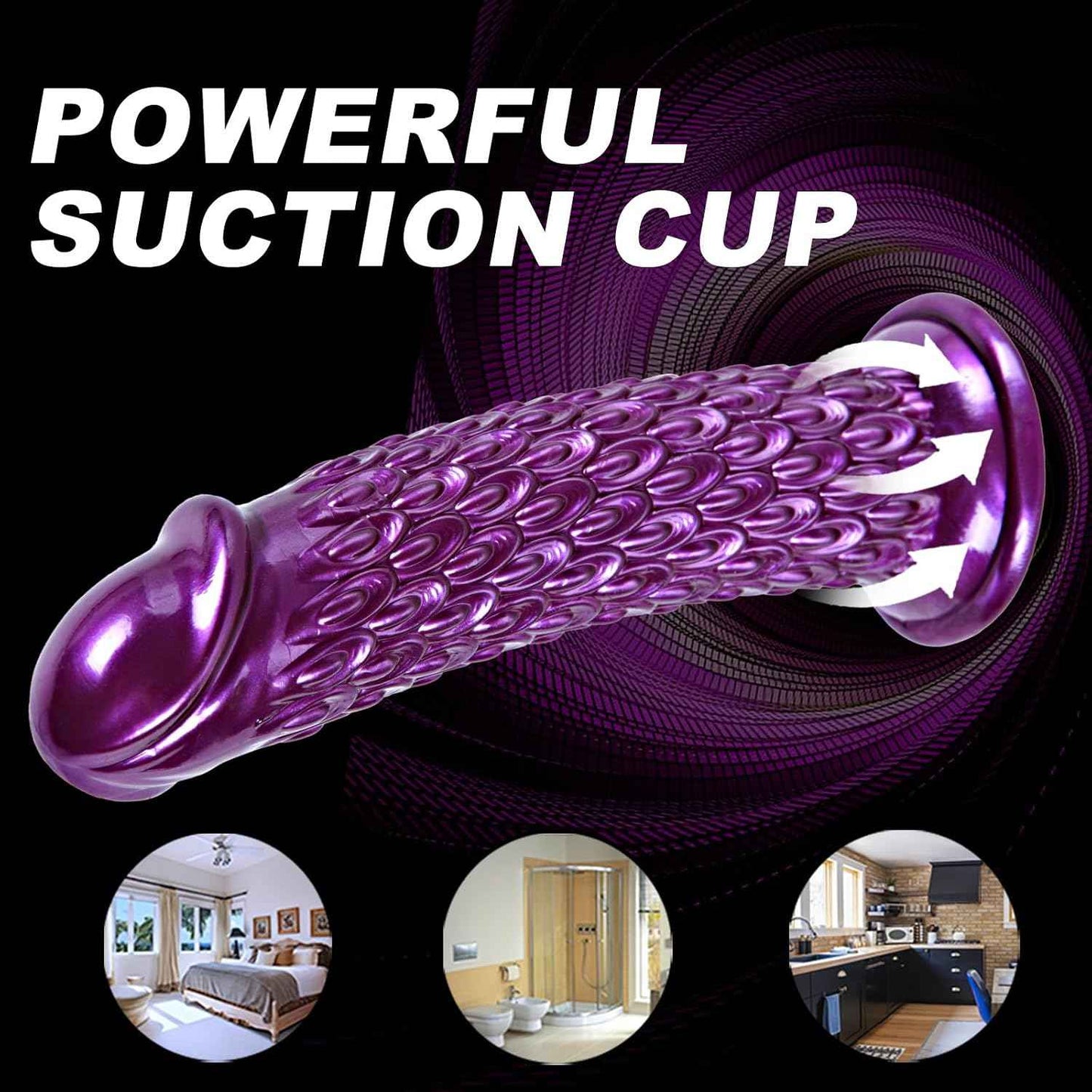 Umania 2-Pack Realistic Dragon Dildo Set 7.5in Purple